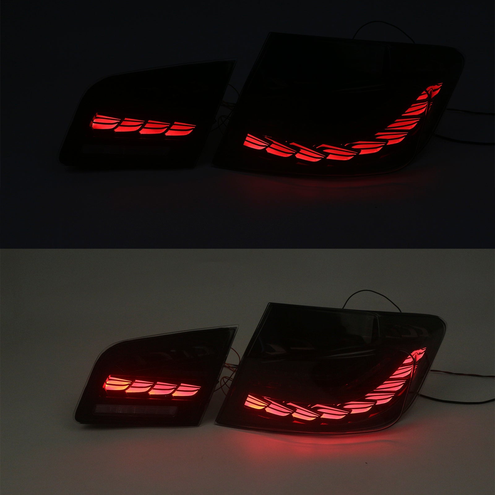 2010-2016 BMW 6th Gen 5-Series5F10 F18 M5 L&R Smoked LED Tail Lights Rear Lamp Assembly