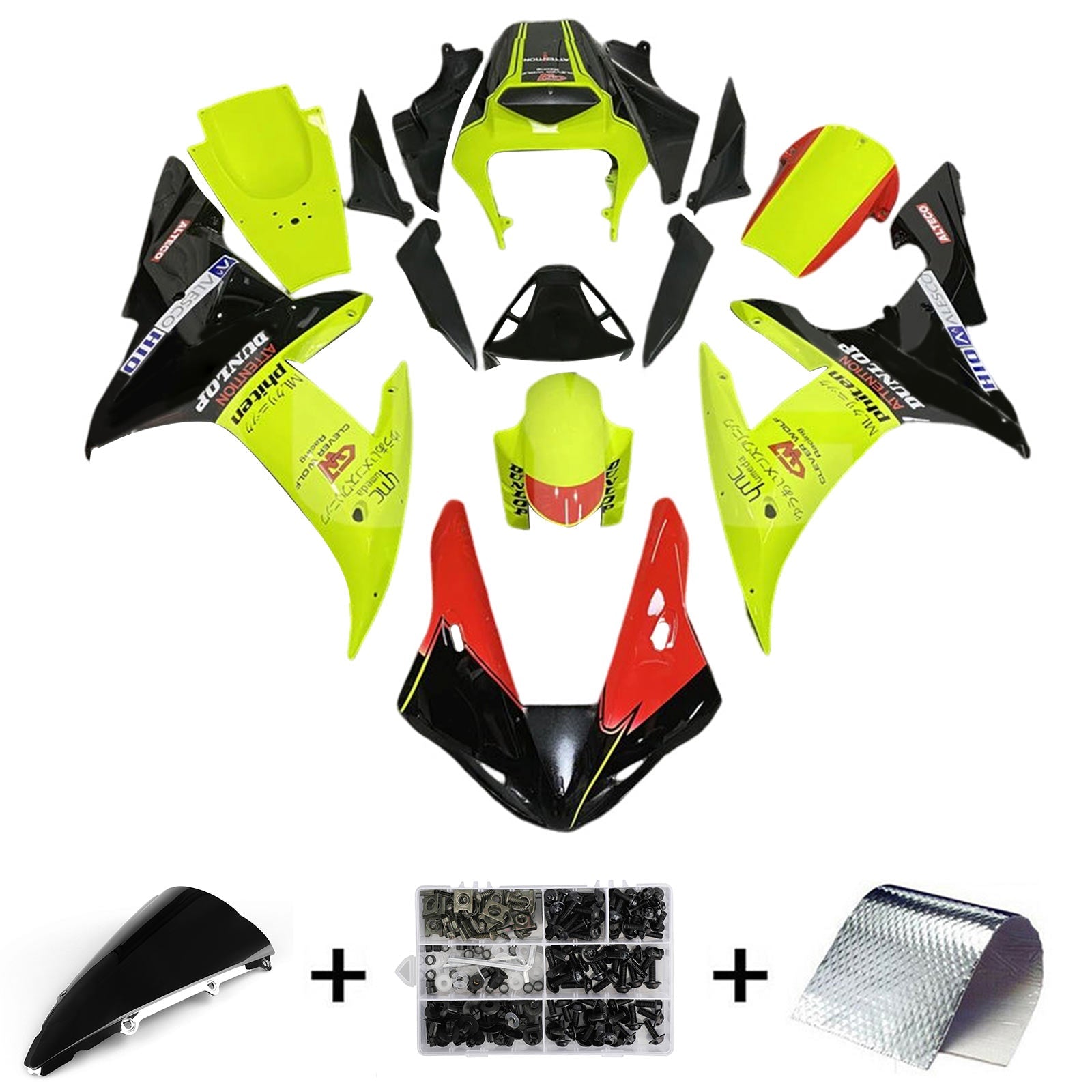 Yamaha YZF 1000 R1 2002-2003 Fairing Kit Bodywork Plastic ABS