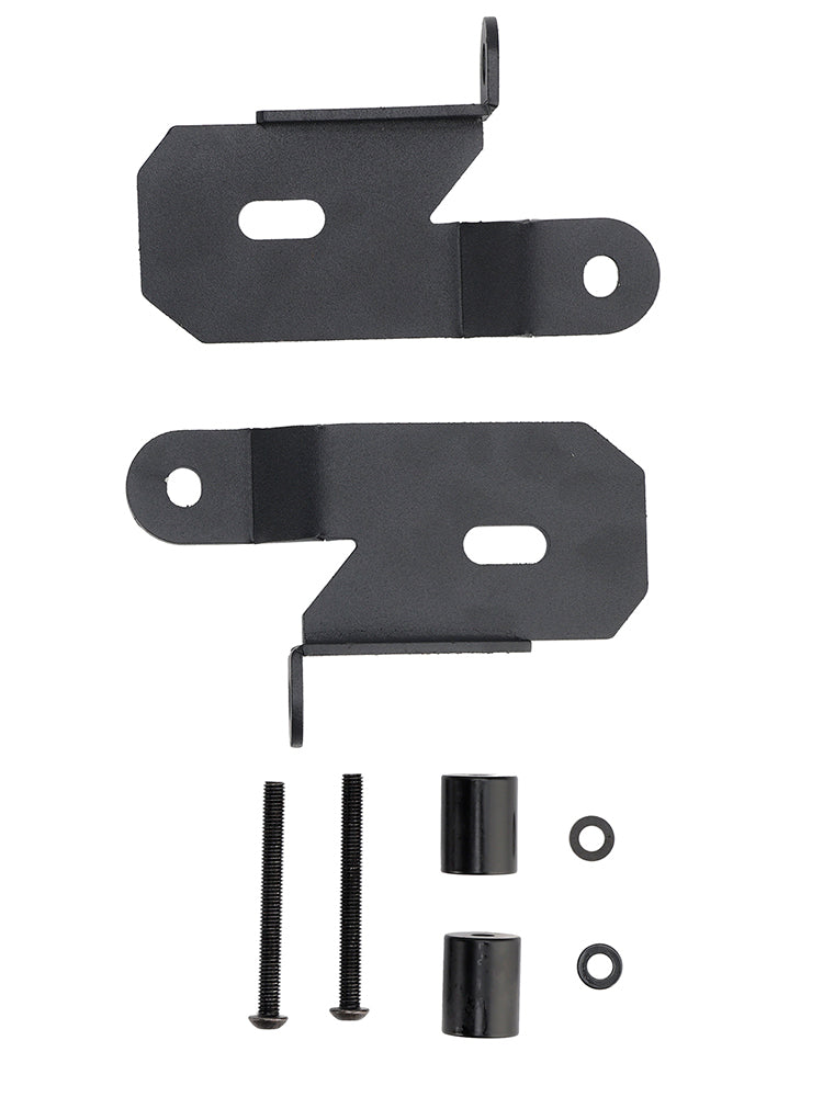 2018-2019Jeep Wrangler JL 7318 A-Pillar Black Light Mount Brackets