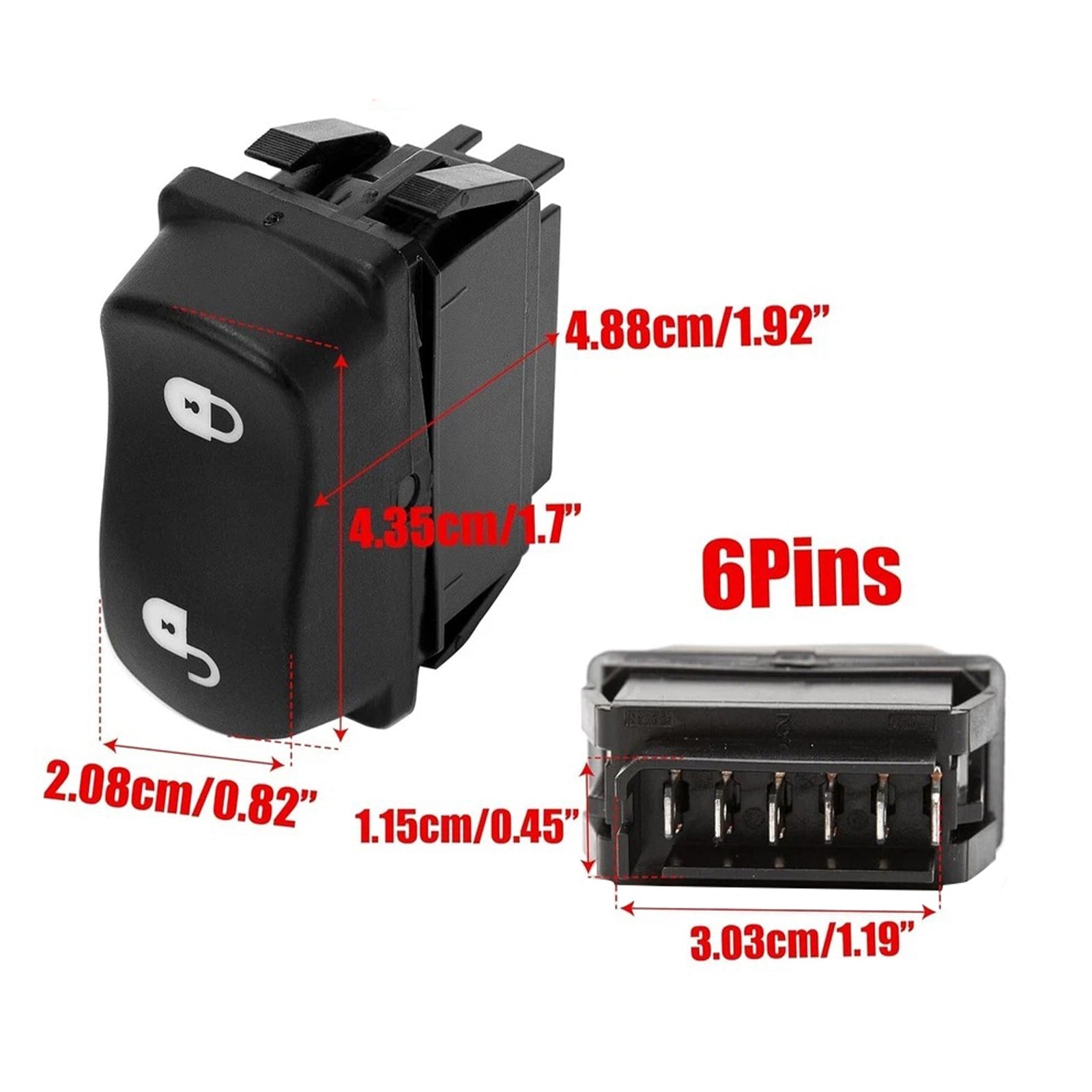 1609211PKG Power Door Lock Switch Button for Peterbilt Truck