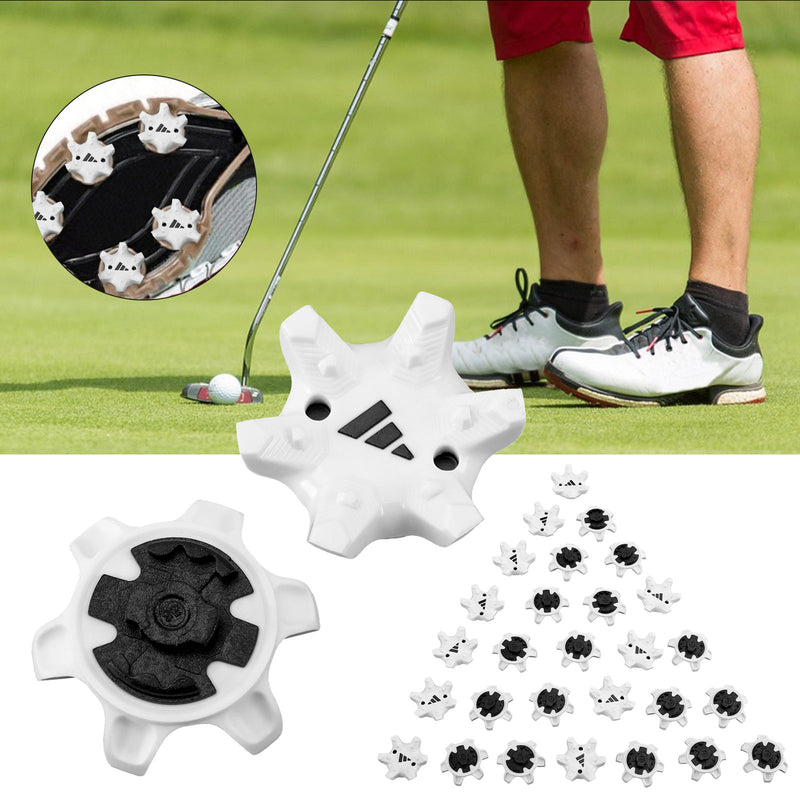 28Pcs Golf Shoes Spikes Fast Twist Studs Cleats Golf Shoes Spikes White