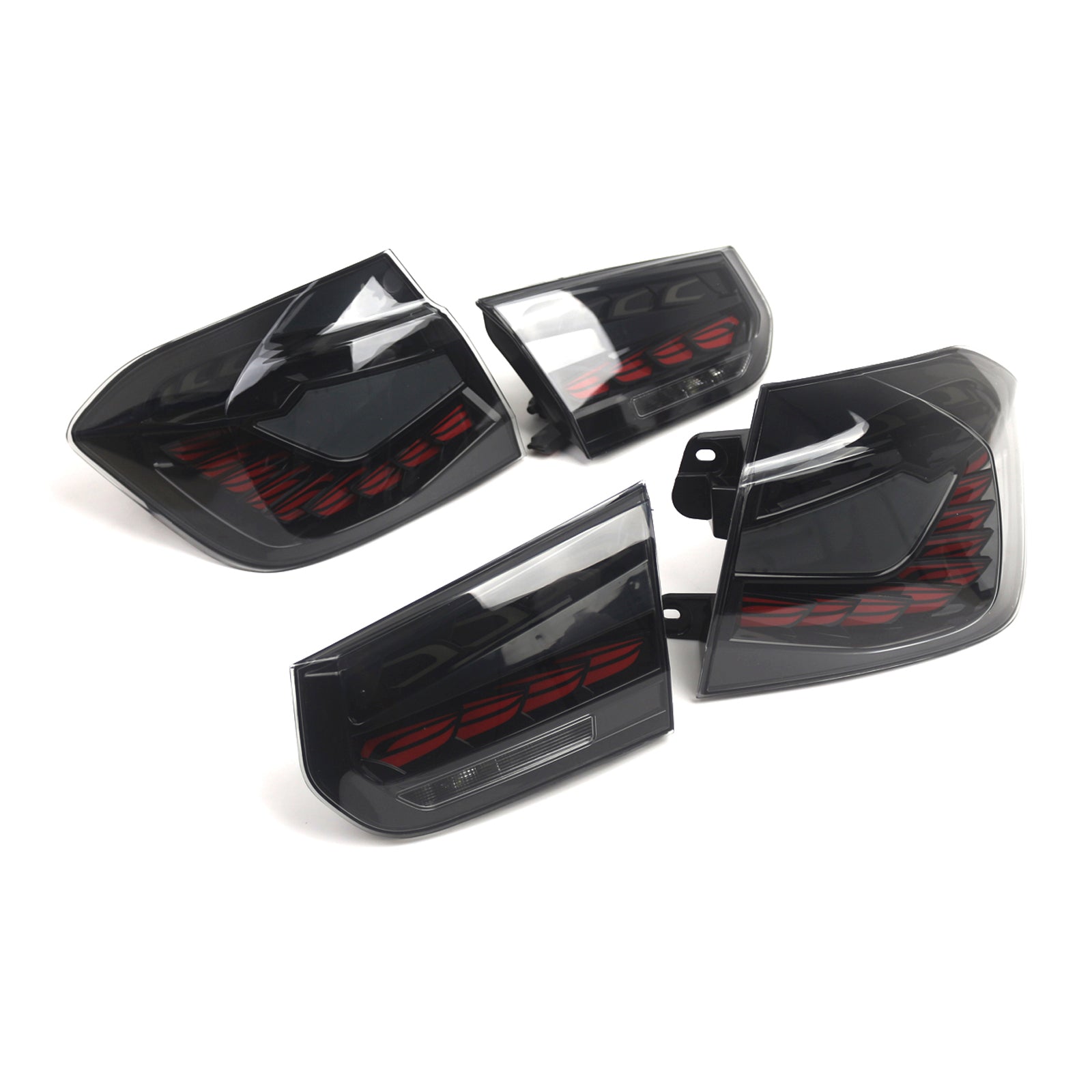 L&R Smoked LED Tail Lights Rear Lamp Assembly For BMW 3 F30 F80 M3 2013-2018