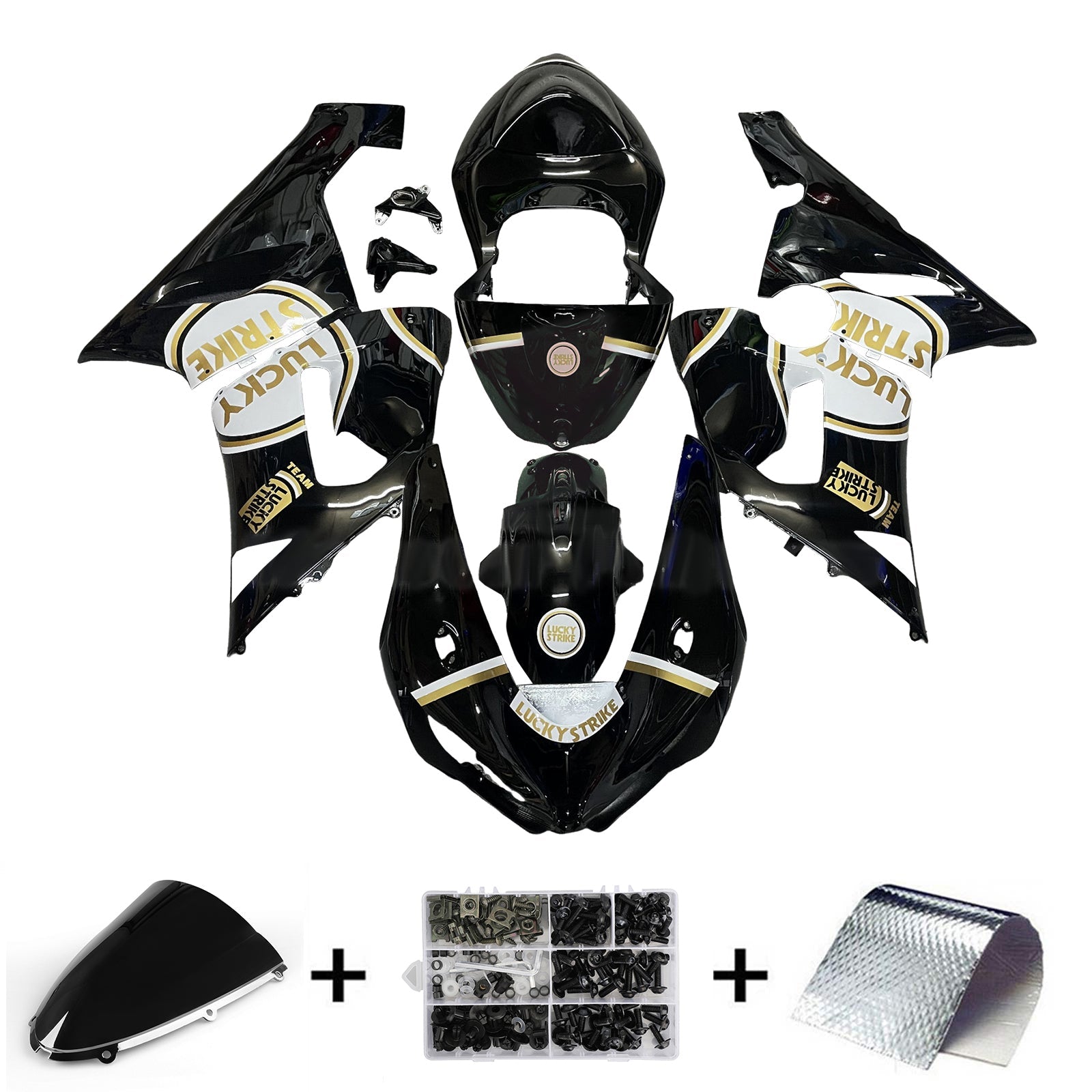 Injection Fairing Kit Bodywork Plastic ABS fit For Kawasaki ZX6R 636 2005-2006