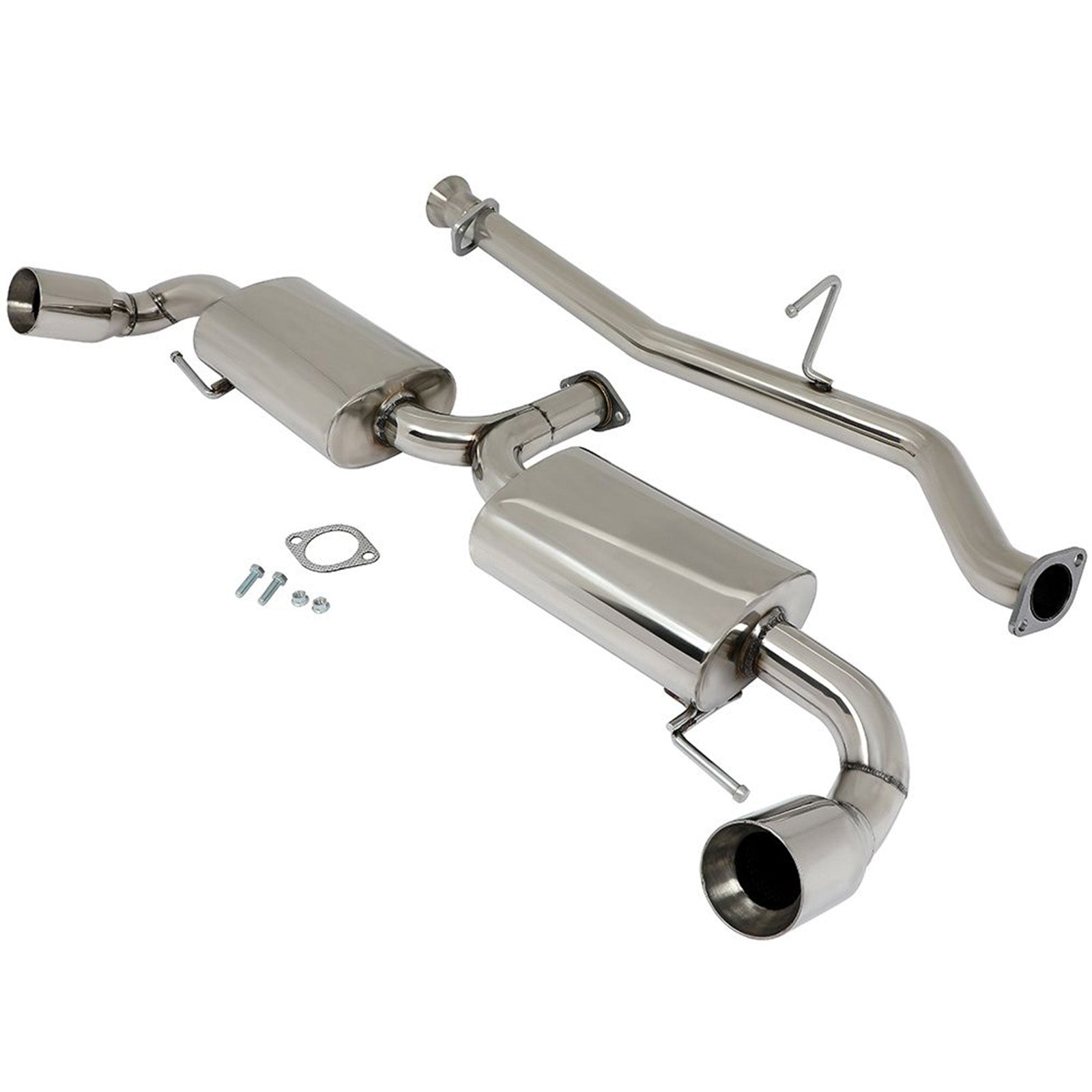 Catback Exhaust System For 06-07 Honda Accord 04-11 Mazda RX-8 1.3L Dual 3.5" Tip Muffler