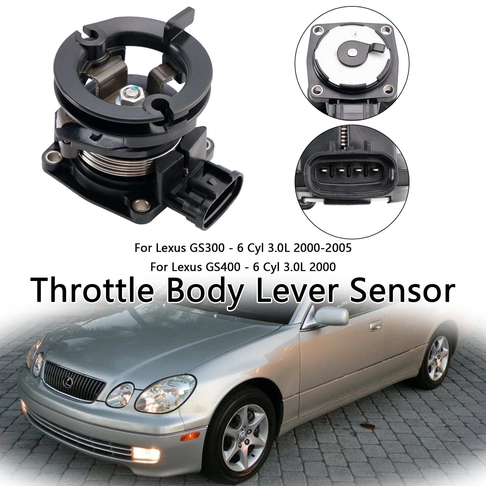 2001-2005 Lexus GS430 - 6 Cyl 3.0L Throttle Body Lever Sensor 22060-46070