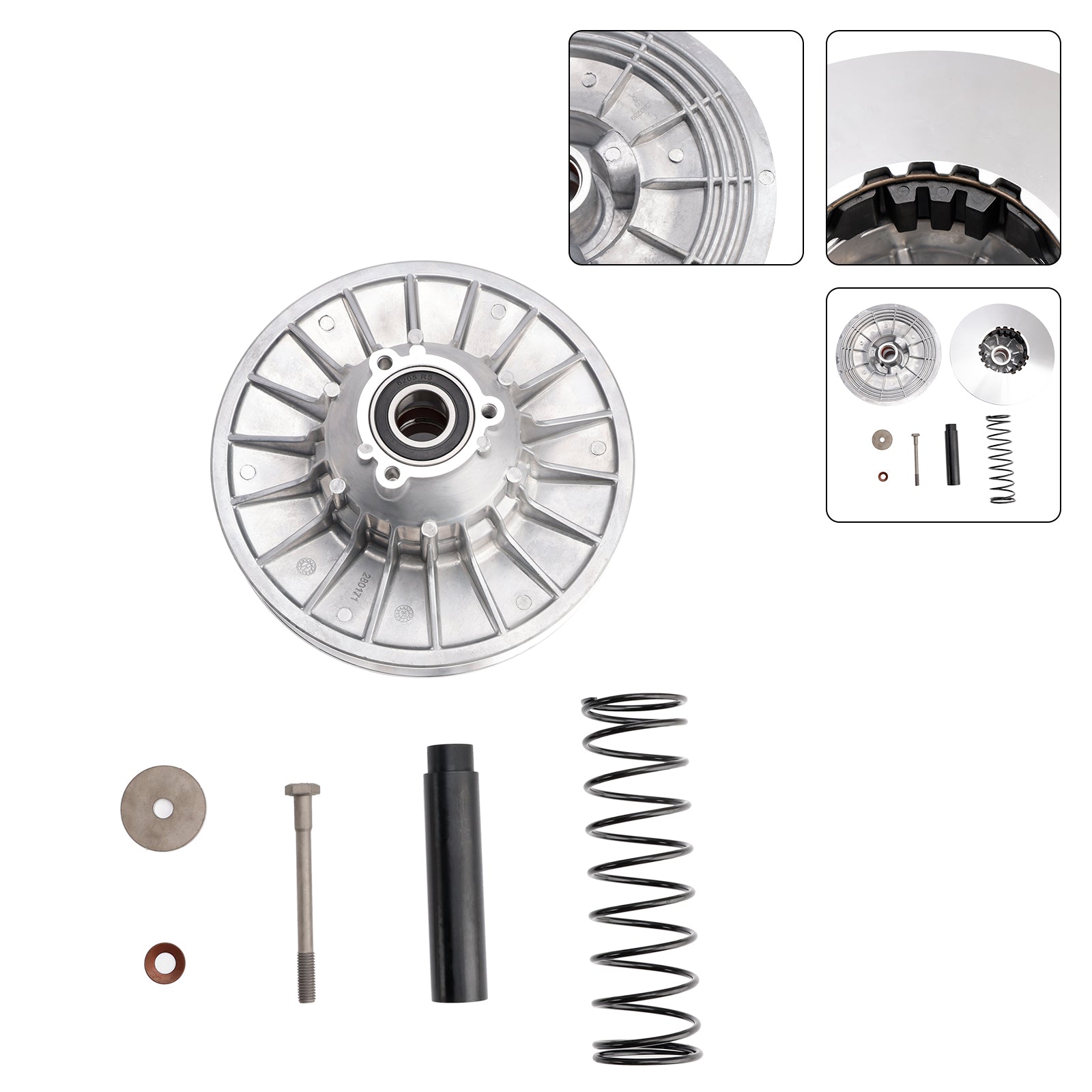 2004-2005 Can-Am Outlander 400 STD 2X4 Rear Complete Clutch Variator 420280178 420280173