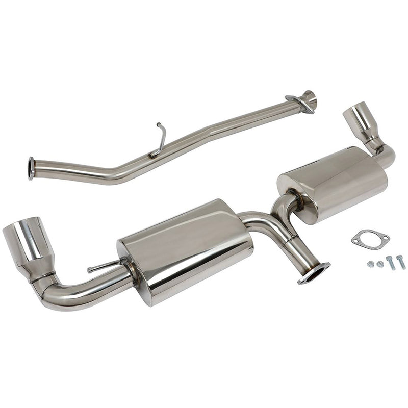 Catback Exhaust System For 06-07 Honda Accord 04-11 Mazda RX-8 1.3L Dual 3.5" Tip Muffler