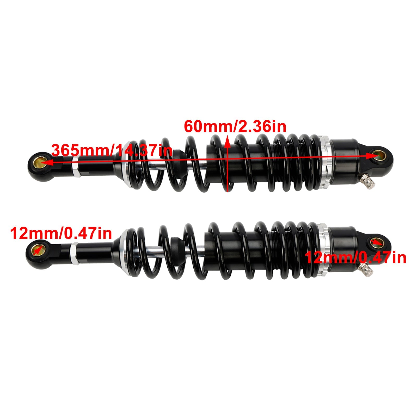 Honda CT125 Cross Cub 110 50 365mm Rear Suspension Air Shock Absorbers