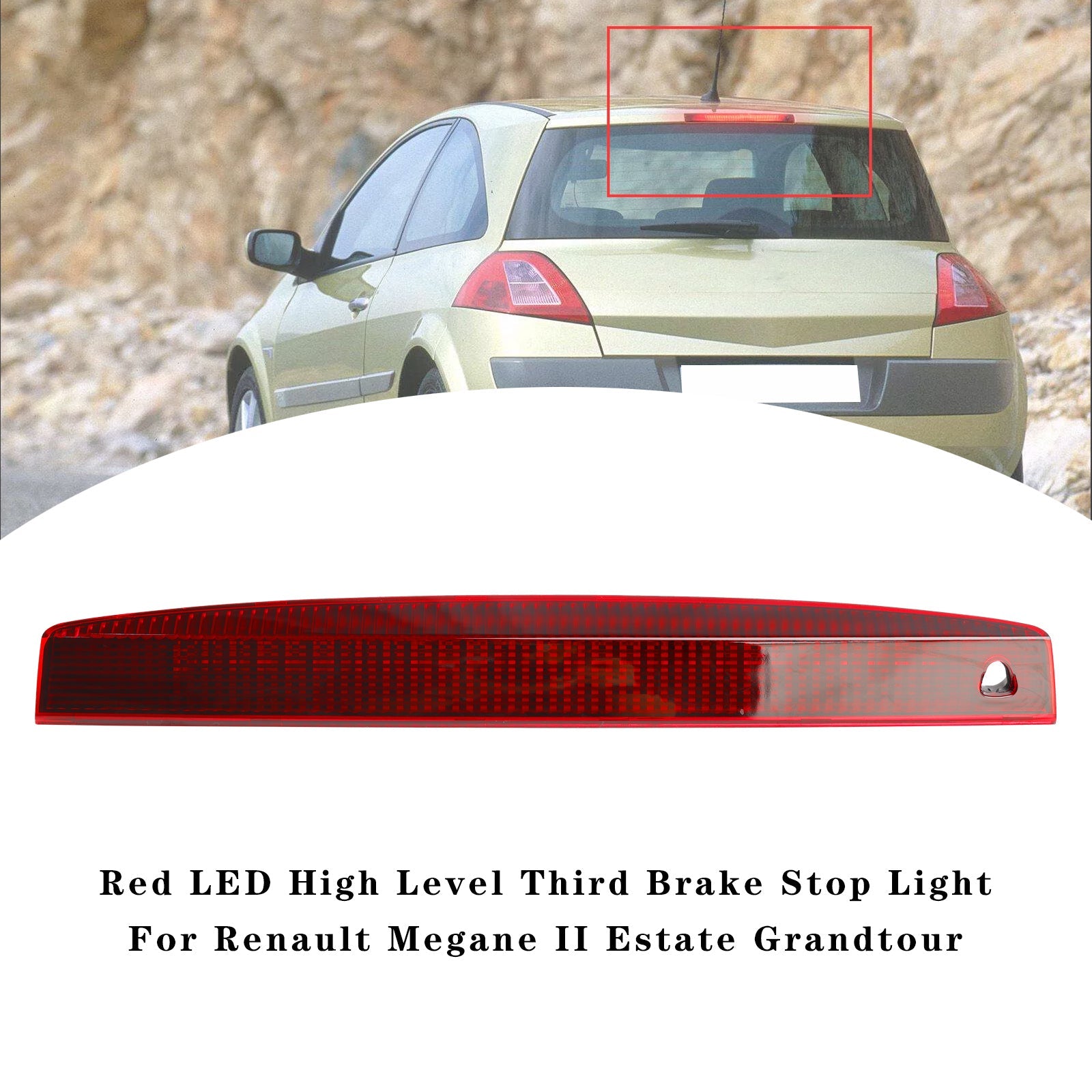 Red LED High Level Third Brake Stop Light For Renault Megane II Estate Grandtour