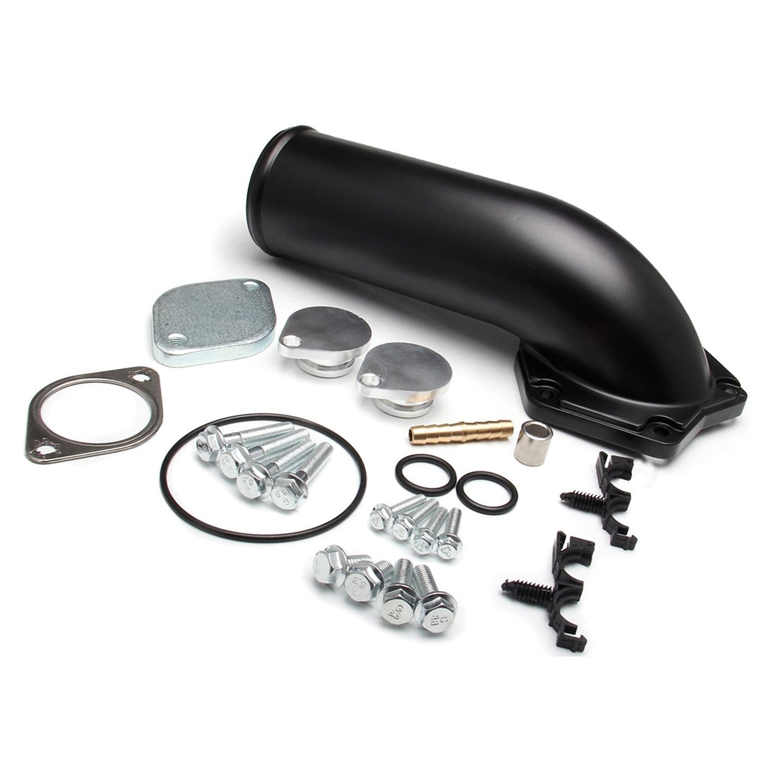 4" Exhaust Pipe & EGR Valve Delete Kit + Intake Elbow DIECAST for Ford F Powerstroke Diesel 6.4L 2008-2010