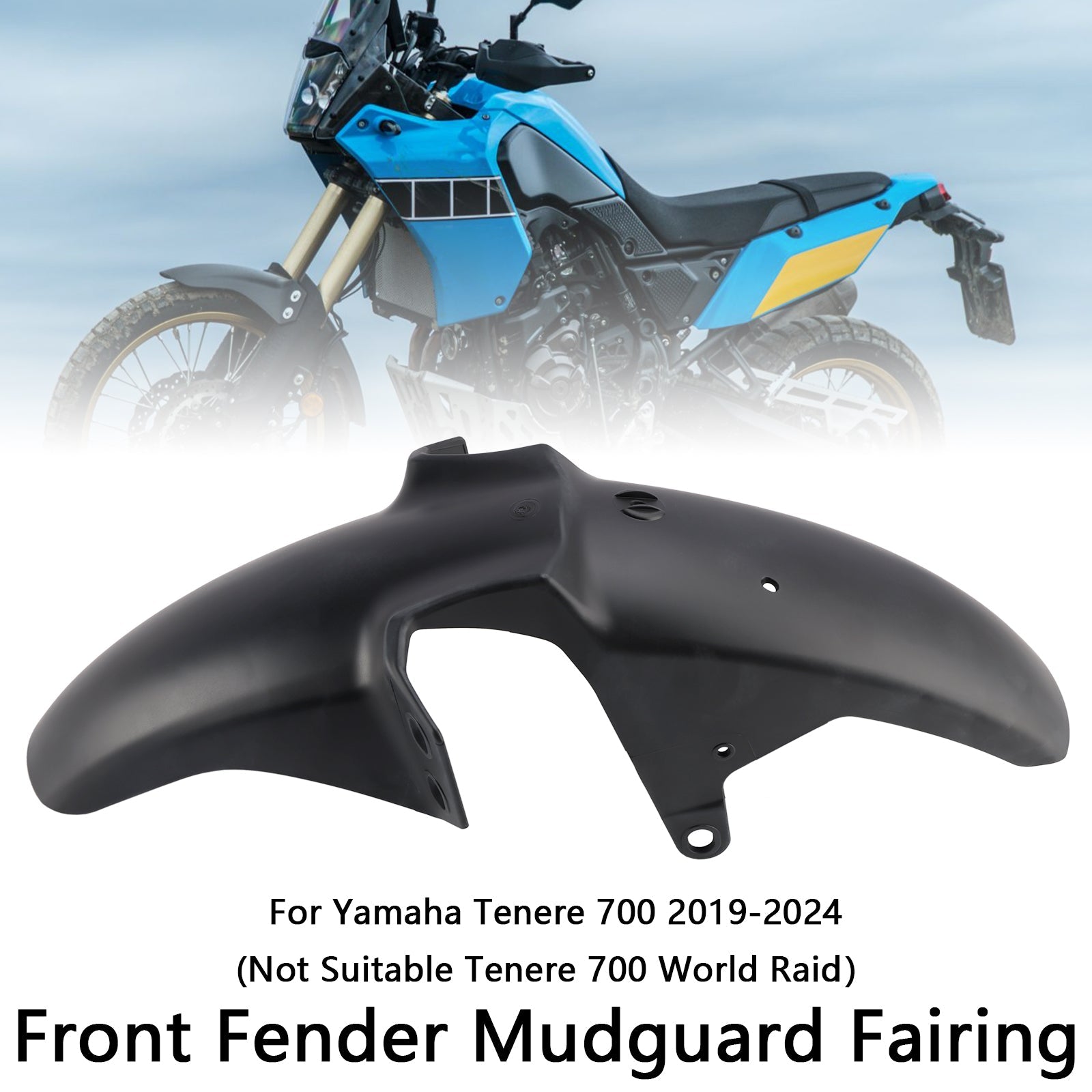 Yamaha Tenere 700 2019-2024용 프론트 펜더 머드가드 페어링