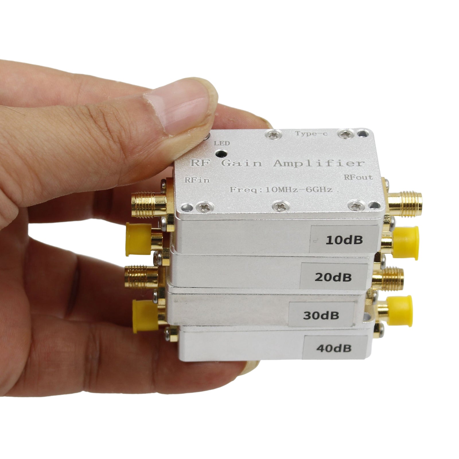 10M-6GHz RF Amplifier 10dB 20dB 30dB 40dB High Gain Driver Receiving Amplifier