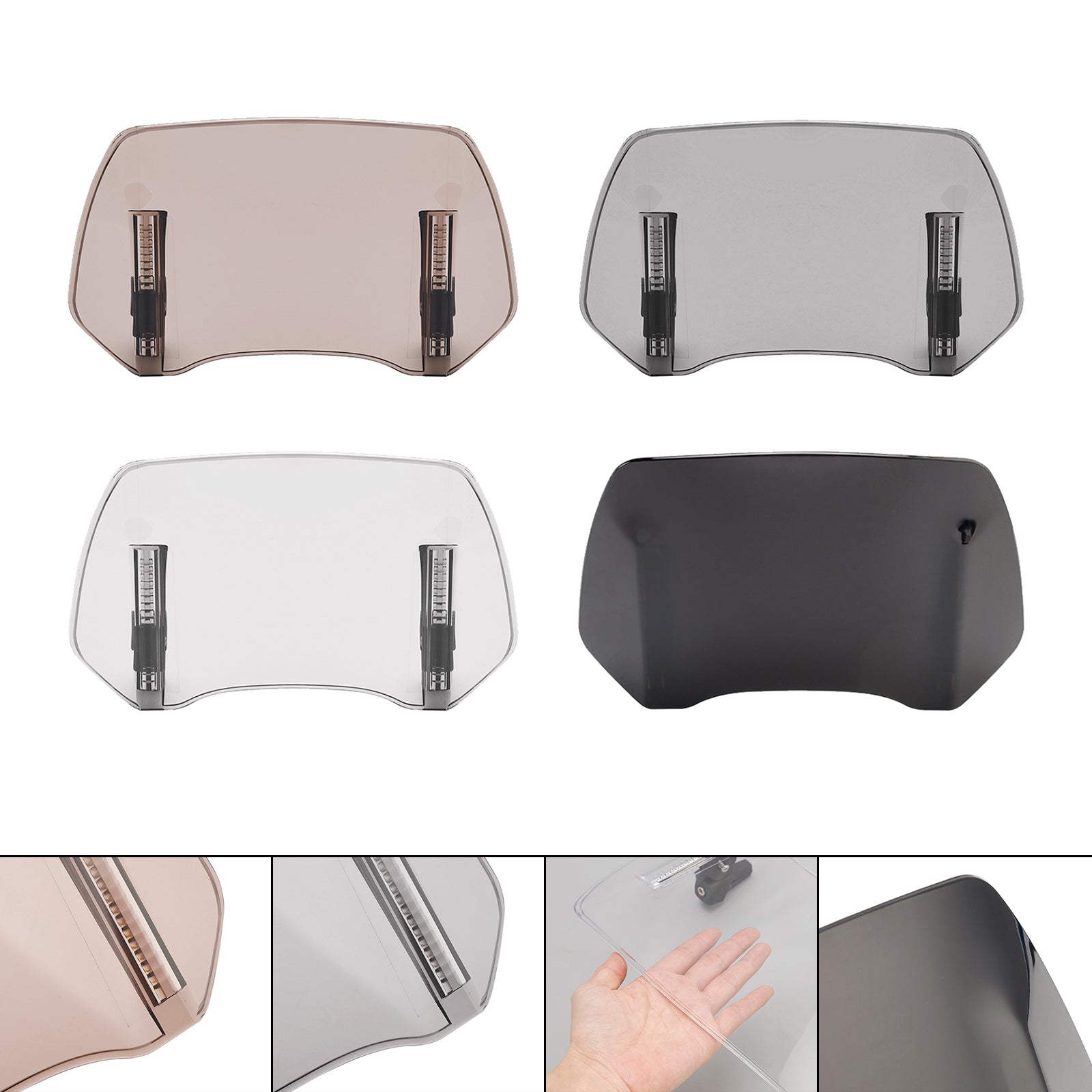 Computer Screen Deflector Universal Adjustable Windshield Clip On Wind Screen Deflector Extensio
