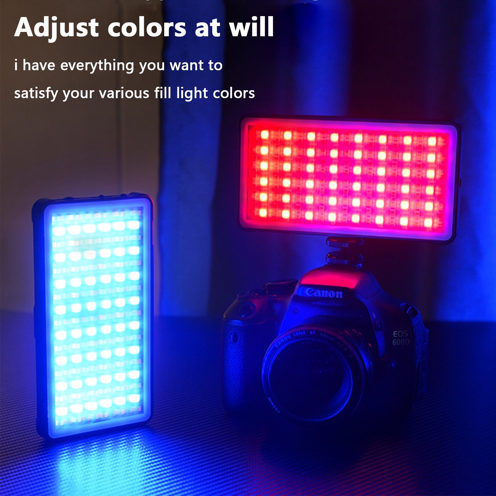 D02 RGB Fill Light Video Camera Mobile Phone Live Beauty Outdoor Led Fill Light