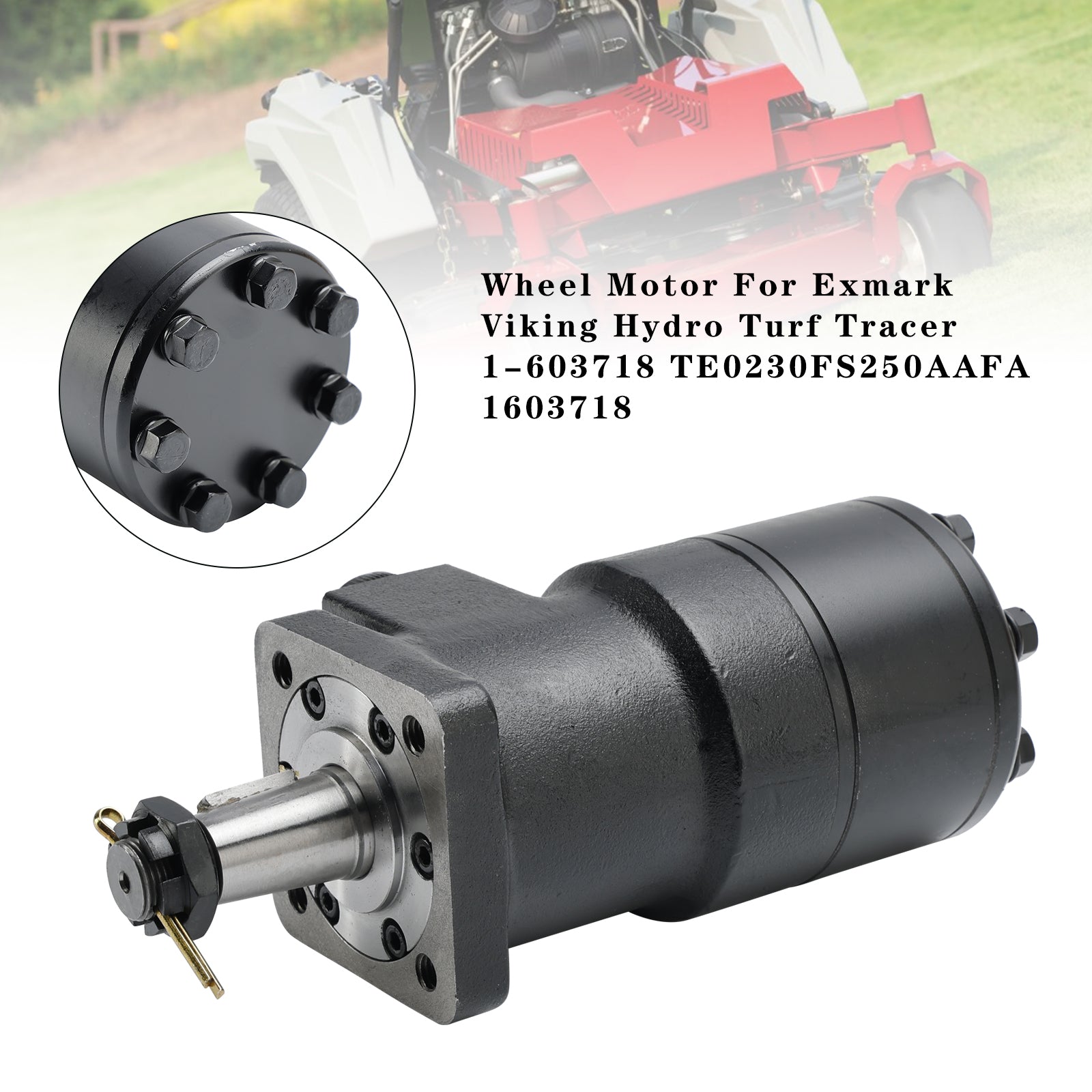 Wheel Motor For Exmark Viking Hydro Turf Tracer 1-603718 TE0230FS250AAFA 1603718