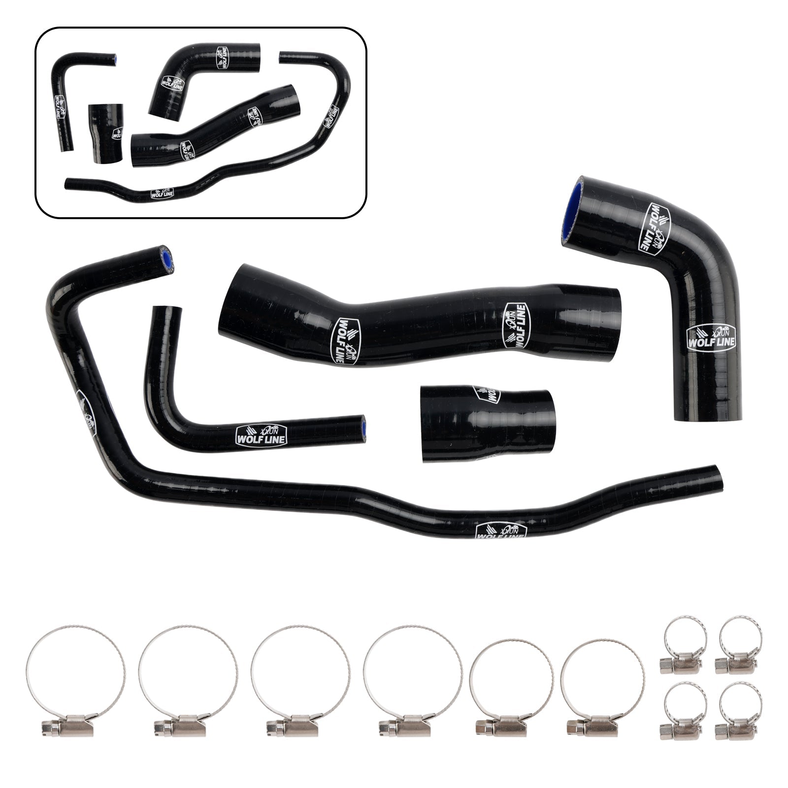 Silicone Radiator coolant Hose kit For BMW S1000RR 2019-2023