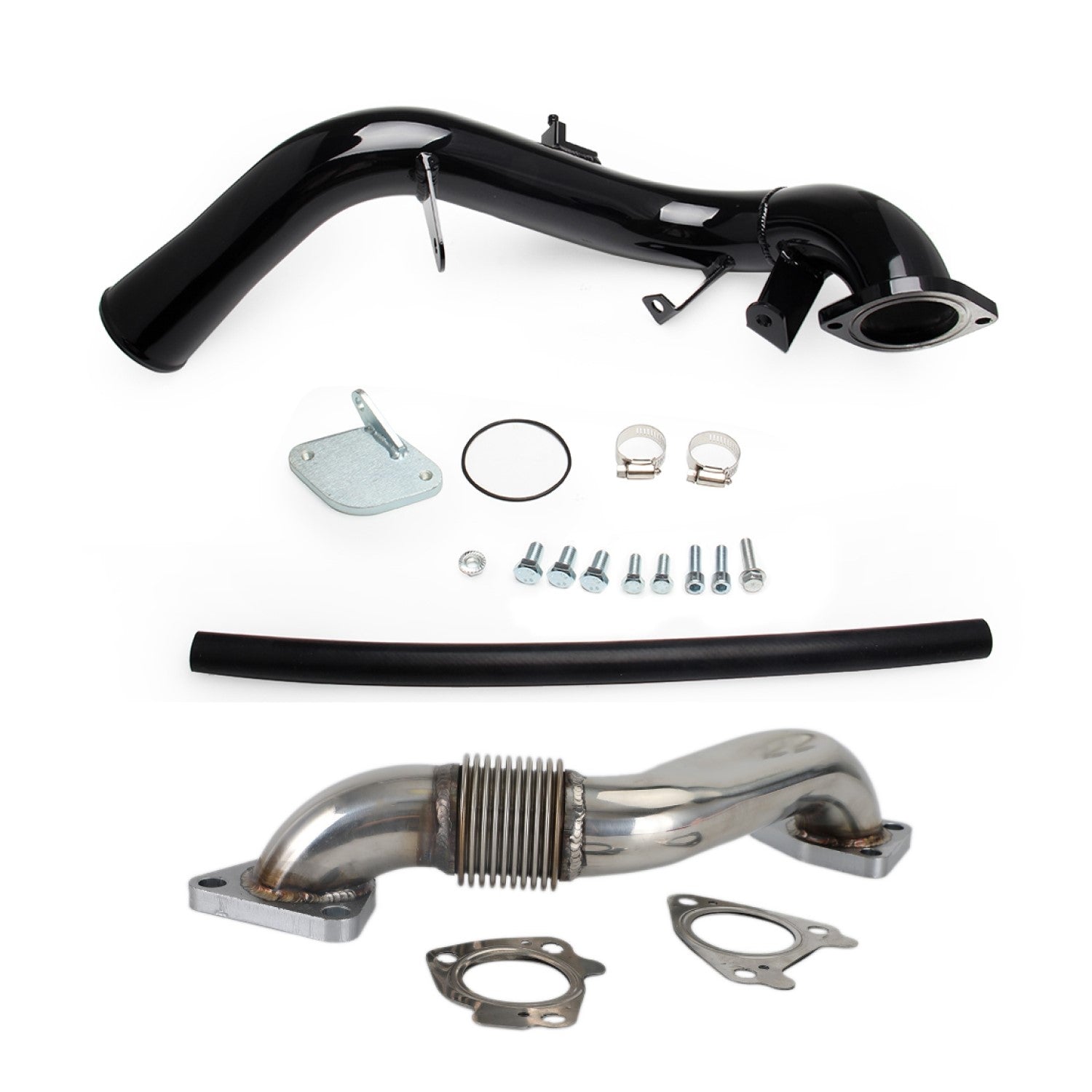 2006-2007.5 Chevy Silverado 2500 HD 6.6L V8 DIESEL OHV Turbocharged EGR Delete Kit & Passenger Up-Pipe & Intake Tube