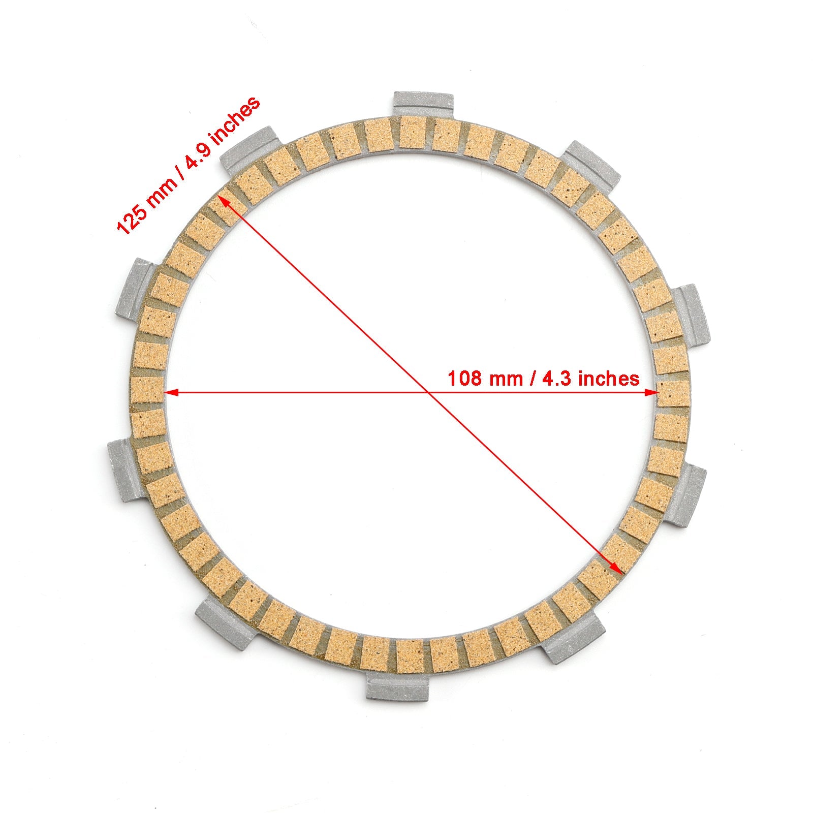 Clutch Friction Plate Kit for Ducati Superbike 848 08-10 Multistrada 1100 07-09