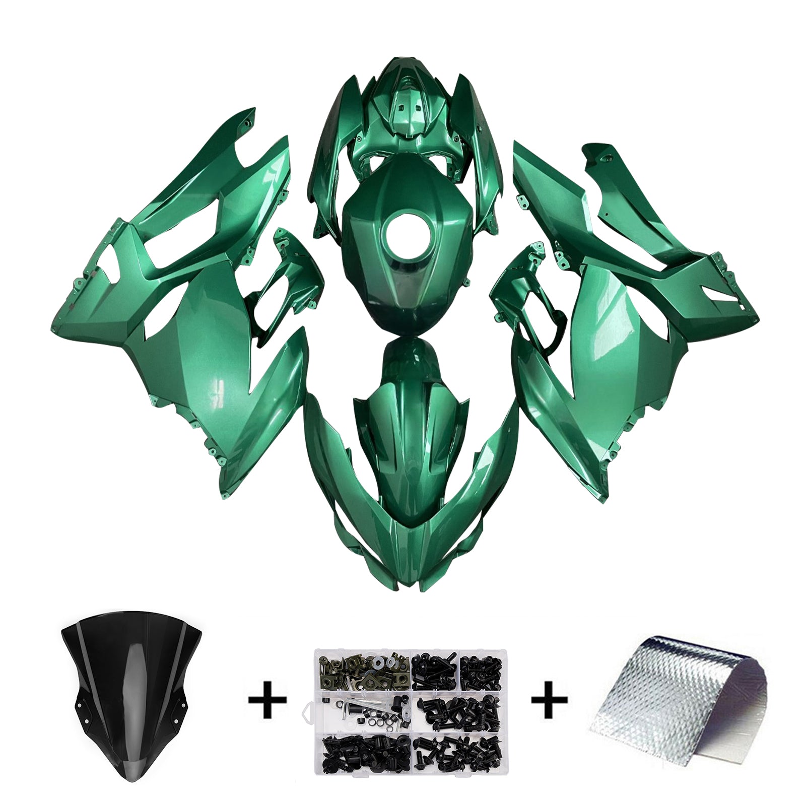 Injection Fairing Kit Bodywork Plastic ABS fit For Kawasaki EX400 Ninja400 2018-2024