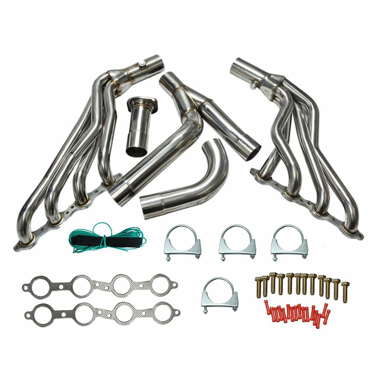 Exhaust Header fit Chevy GMT800 Silverado/Sierra 1500 2WD/4WD 4.8 5.3 6.0 99-06