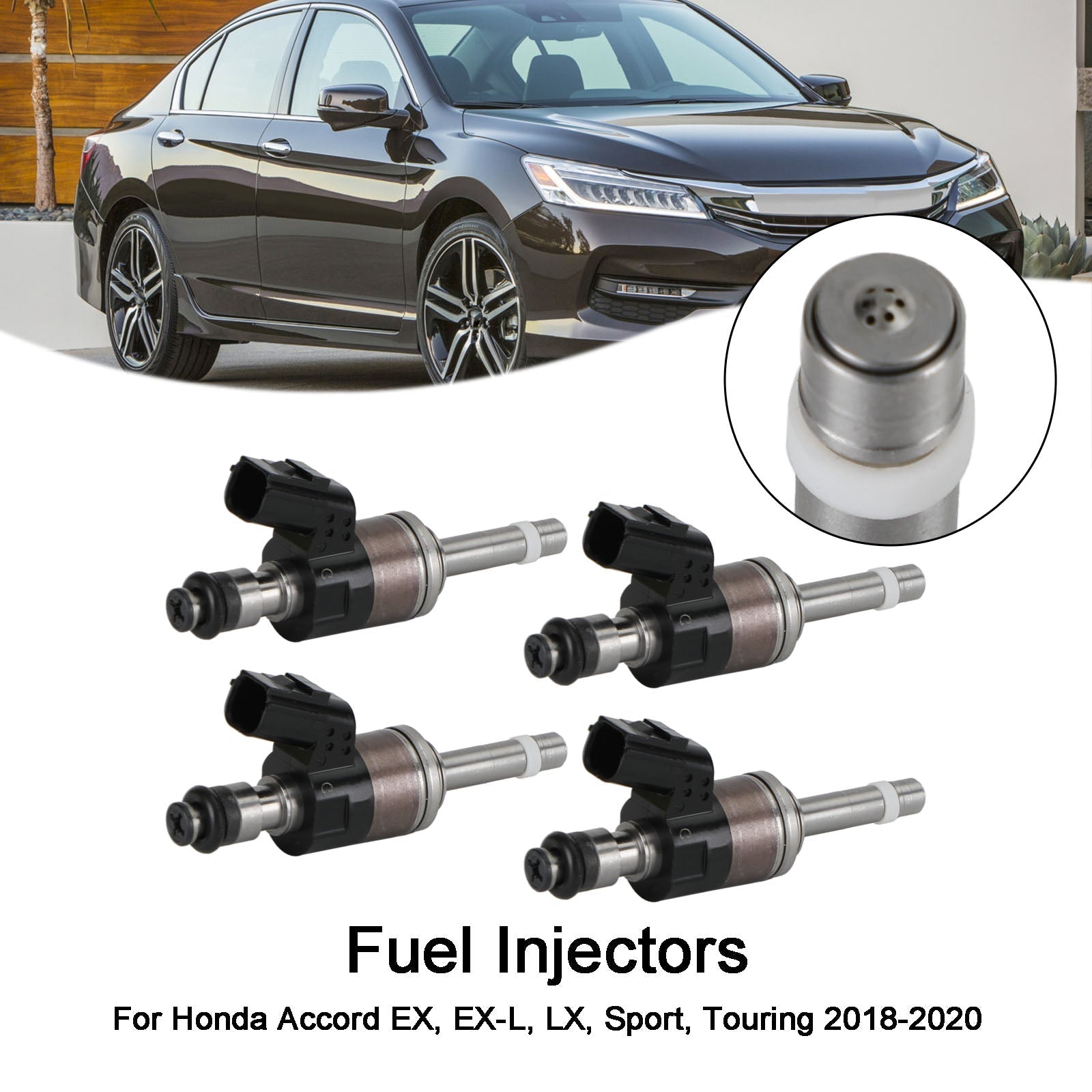 4x Fuel Injector Para Honda Accord 18-20 Cr-v 17-20 1.5l