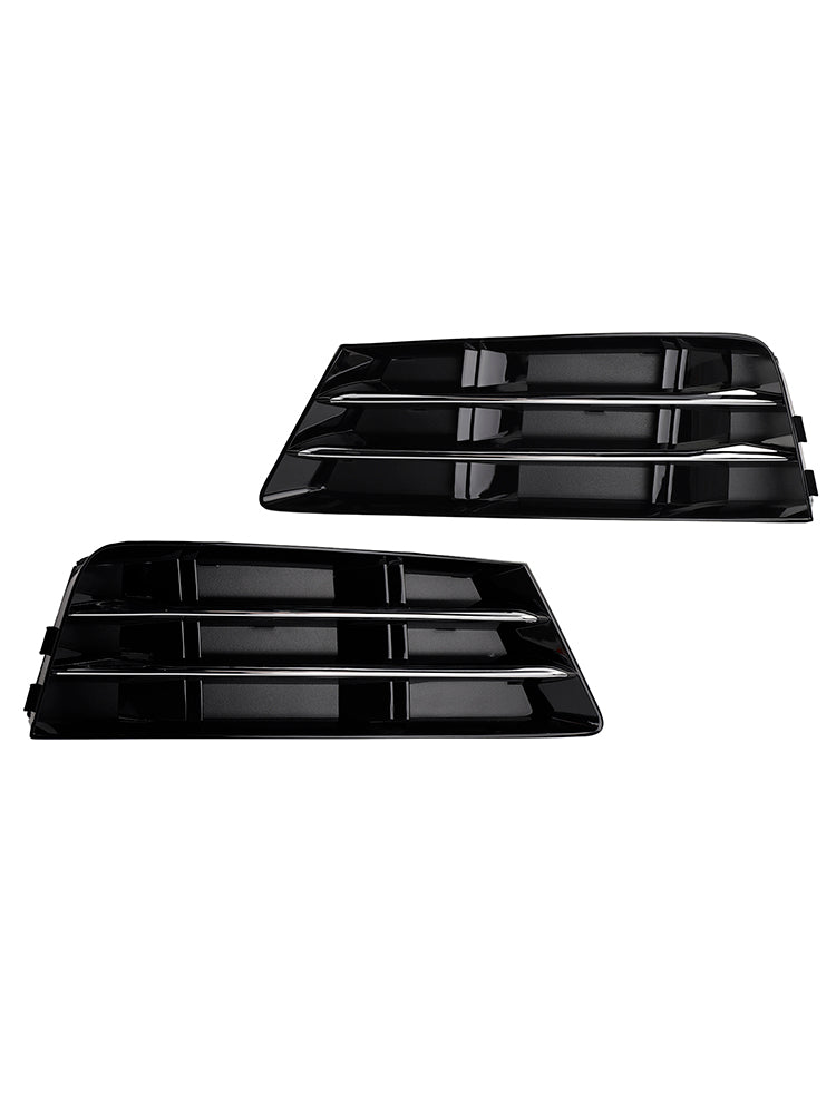 2016-2018 AUDI A4 B9 2PCS Front Fog Light Grille Lower Bumper Grill