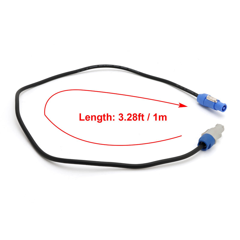 cable de extensión del poder de la etapa del cable de transmisión de los 3.28ft para el par principal móvil de la luz del haz