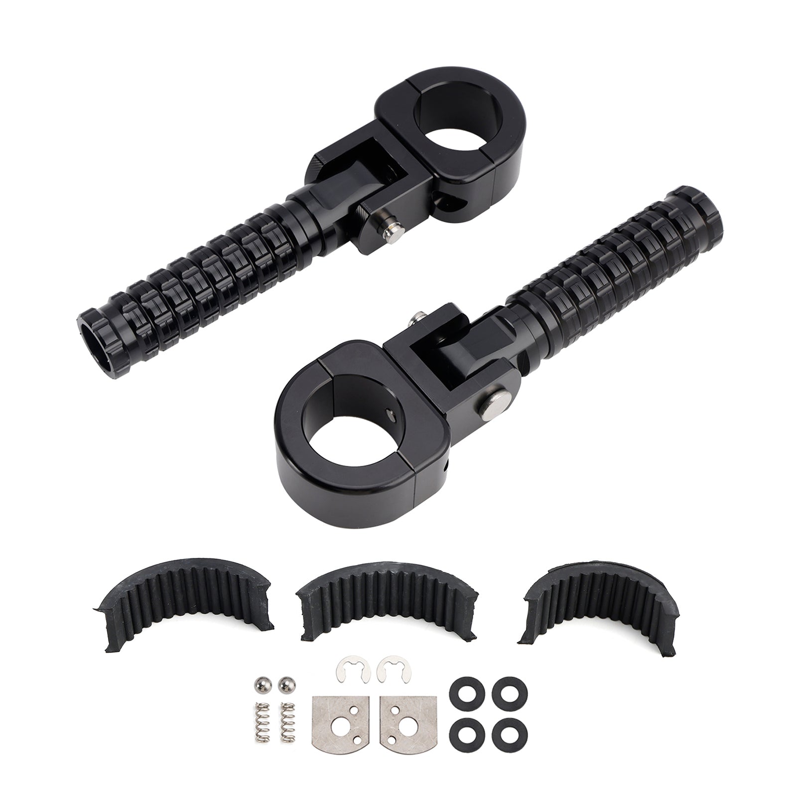 1.25인치 바가 있는 오토바이에 맞는 범용 전면 발판 발 페그