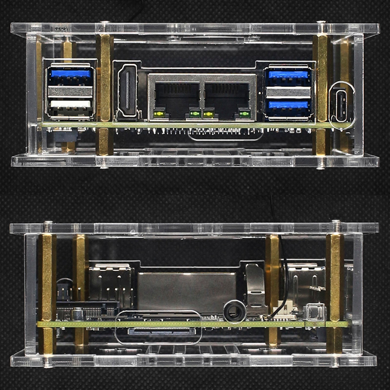 Orange Pi RV2 Dedicated Shell Development Board Acrylic Shell Transparent Box