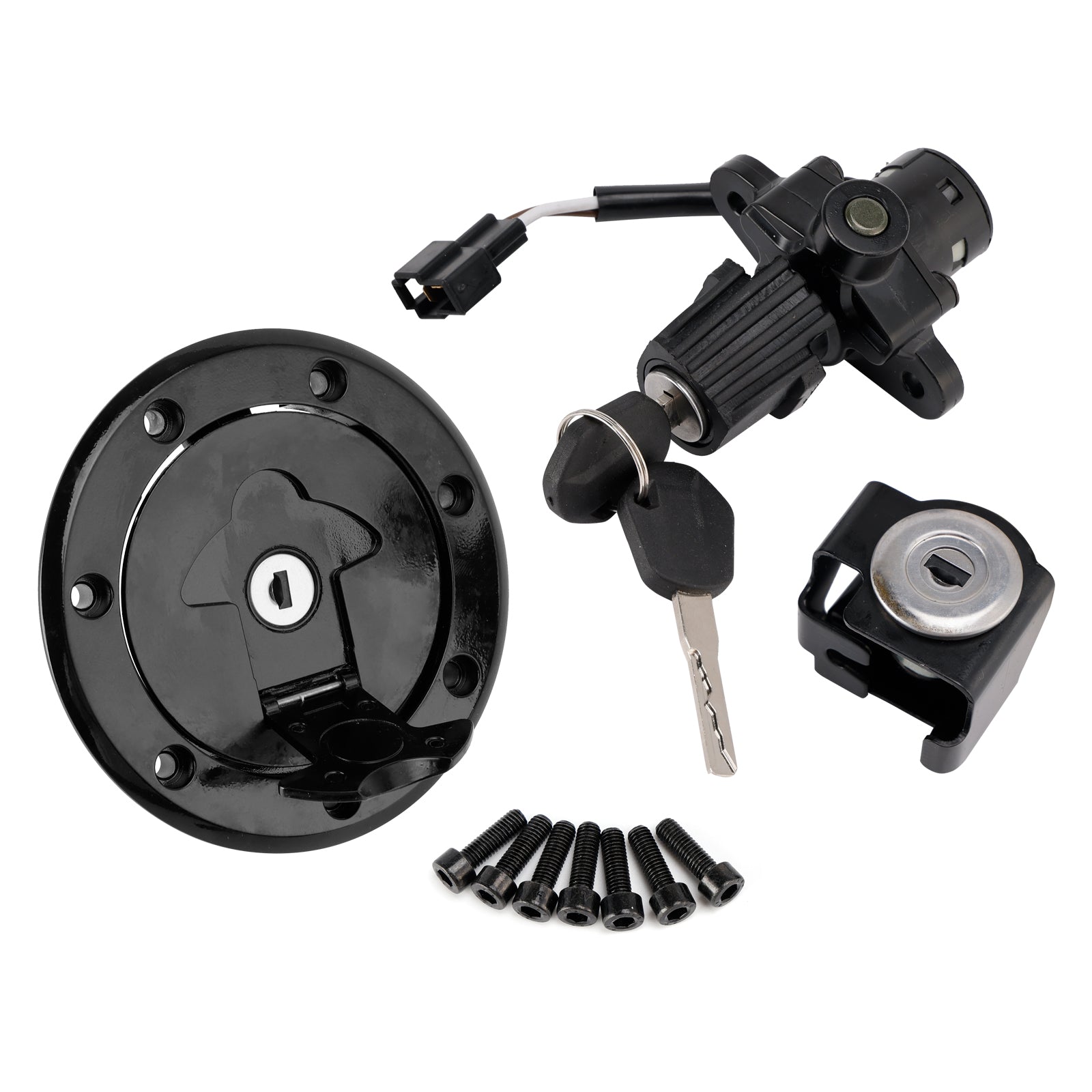 IGNITION KEY SWITCH TANK SEAT LOCK SET FOR 390 DUKE 250 200 ABS 2017-2023