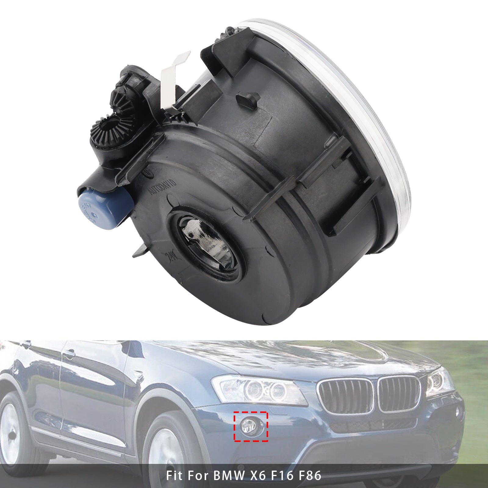 1 Pcs Front Right Fog Light Lamps Without Bulbs For BMW X3 X4 X5 X6 63177238788