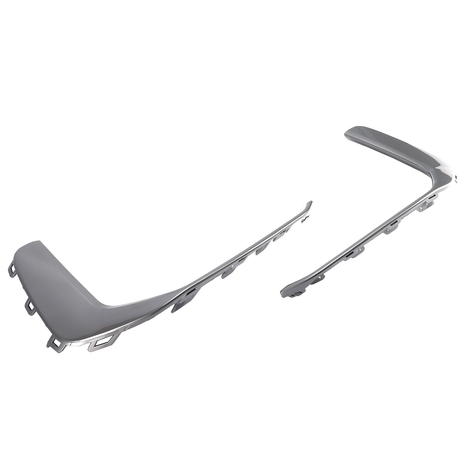 2019-2023 Audi A6 C8 S-Line S6 2PCS Front Fog Light Lamp Trim Gray