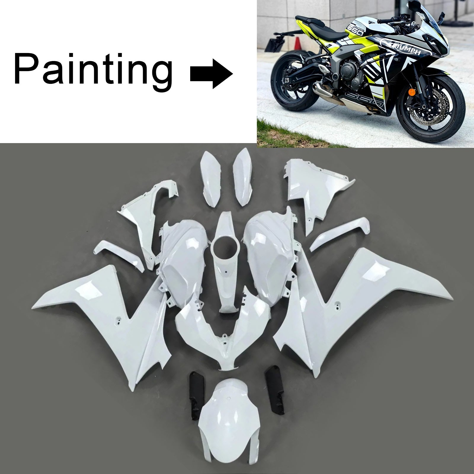 Injection Fairing Kit Bodywork Plastic ABS fit For Triumph Daytona 660 2024-2025