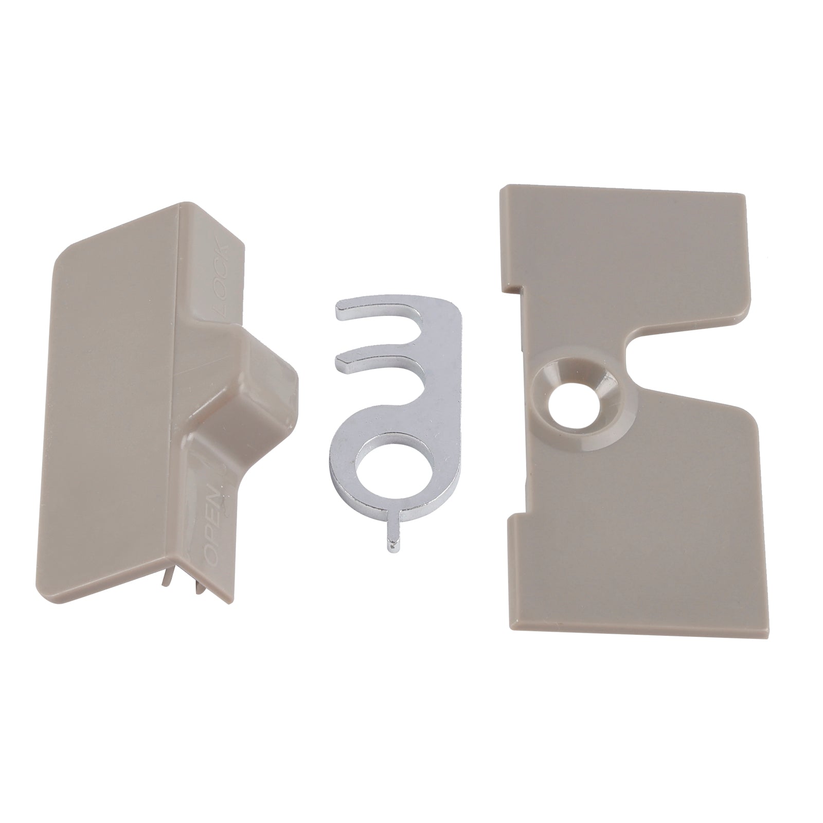 Fridge door catch/lock + backing plate caravan/motorhome RV For dometic