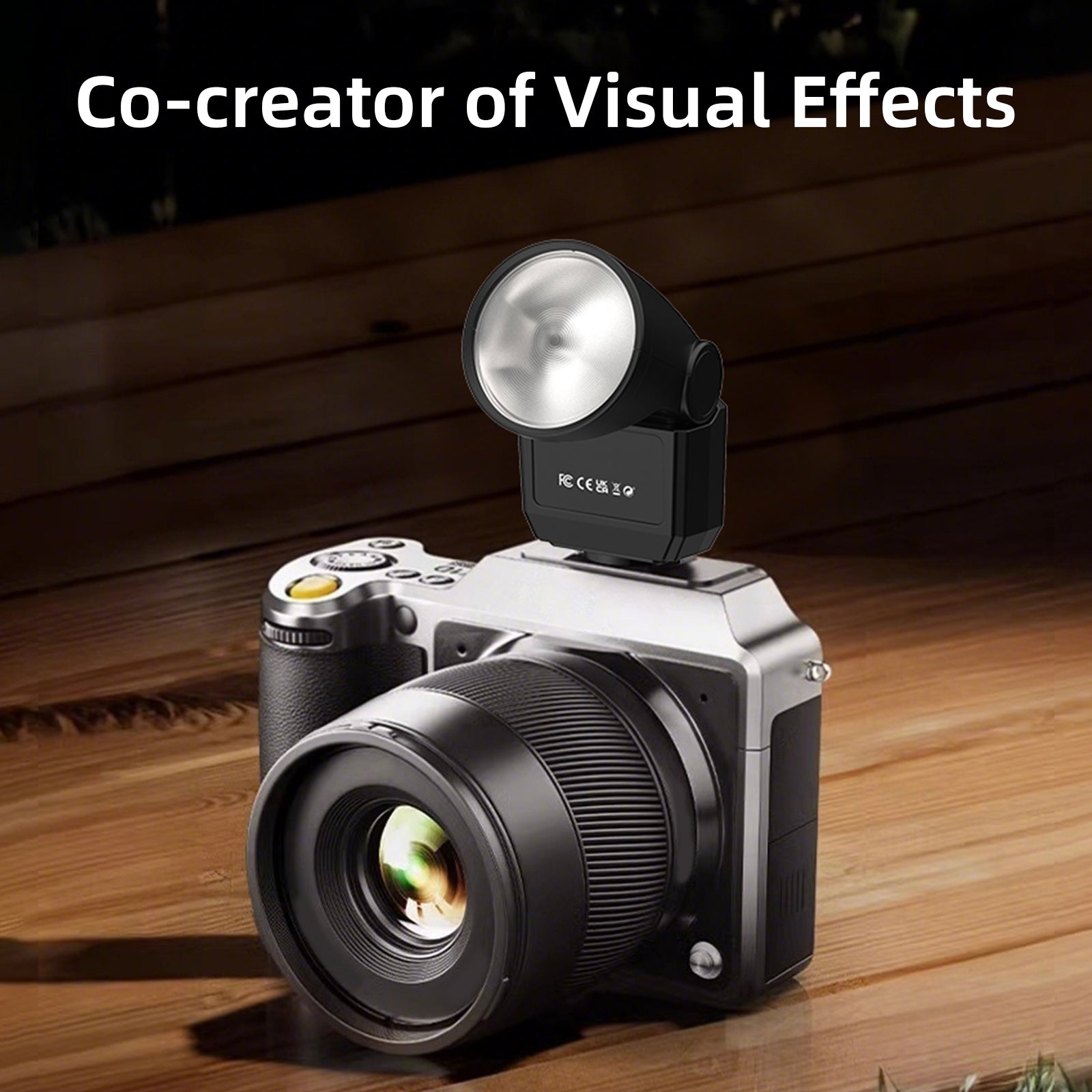 F02 Mini Flash Light Micro Single Camera Hot Shoe Portable Photography Fill Light