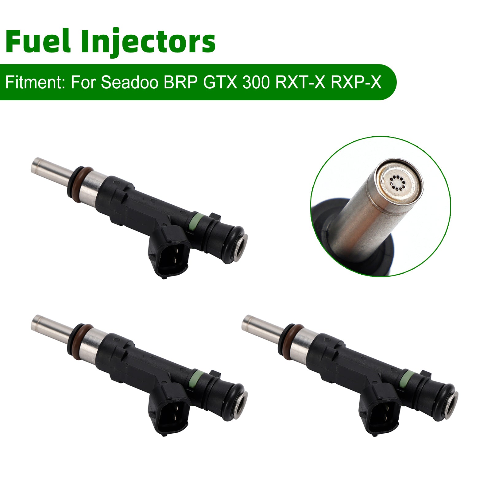Sea Doo BRP GTX 300 RXT-X RXP-X 3PCS 0280158383 Fuel Injectors 420874000