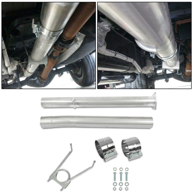 4" Exhaust Tube Pipe Kit For 2013-2018 Dodge Ram 2500 3500 6.7L Turbo Diesel