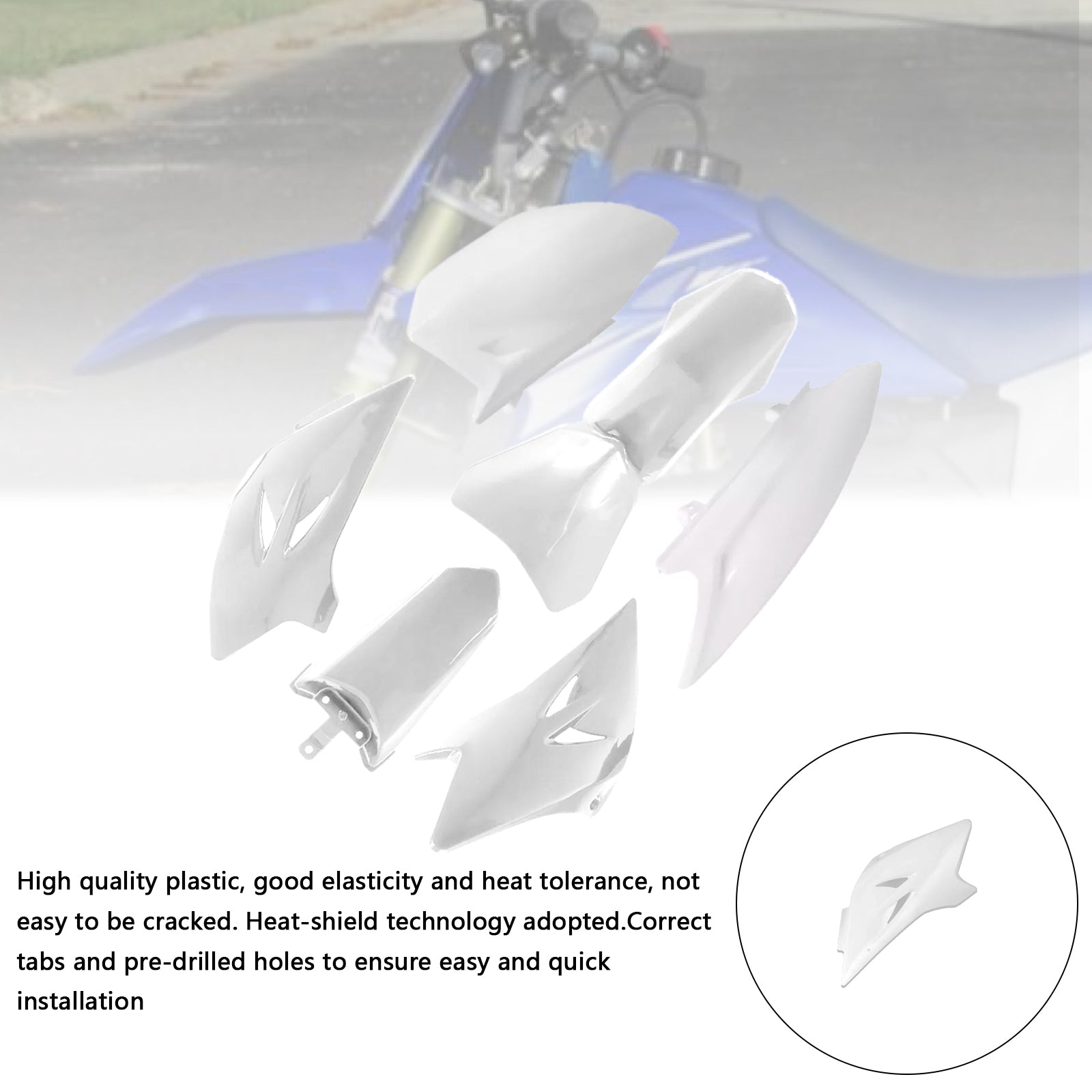 2006-2021 Yamaha TTR50 Body Plastic Kit Front Rear Fender Fairing