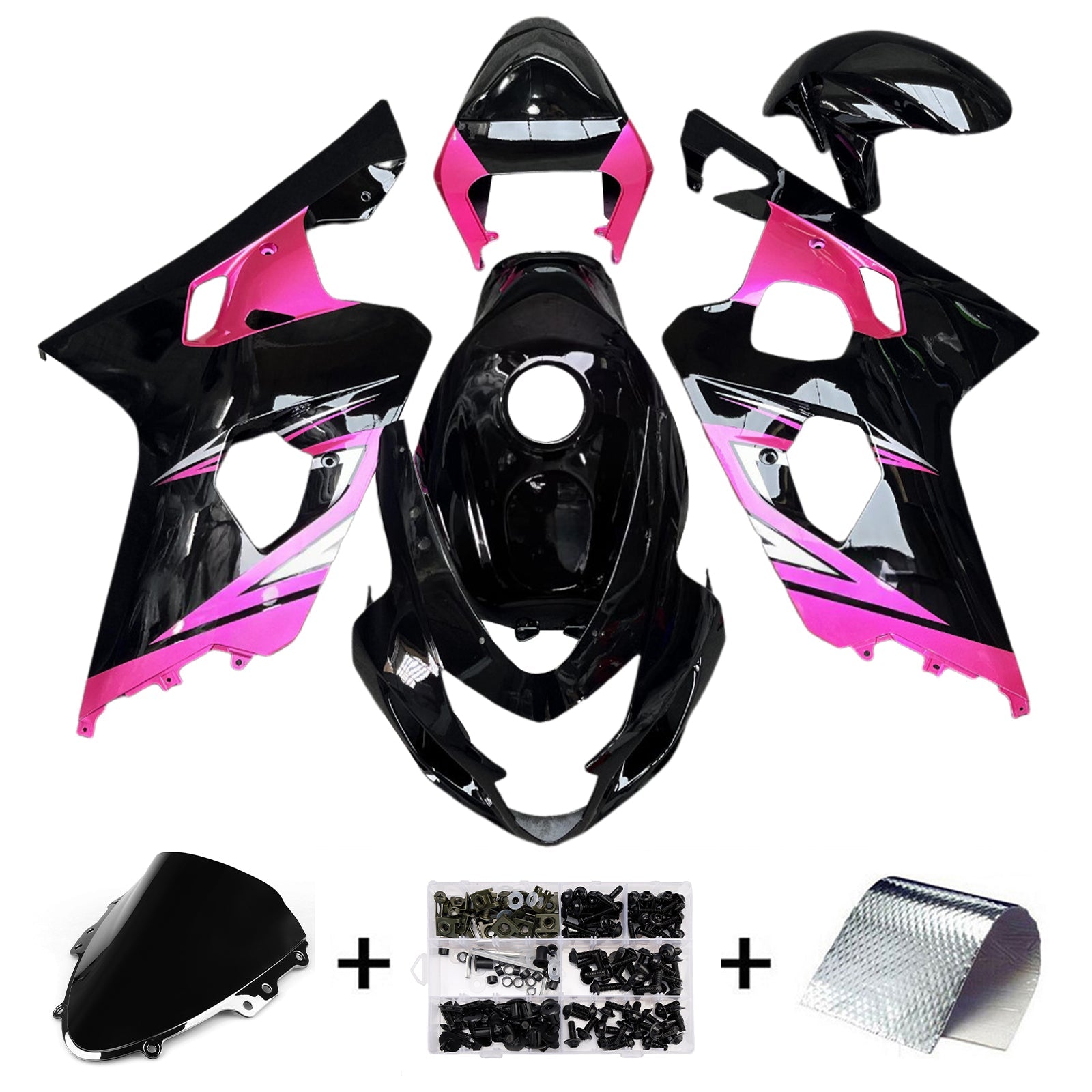 Injection Fairing Kit Bodywork Plastic ABS For Suzuki GSXR 600/750 2004-2005 K4