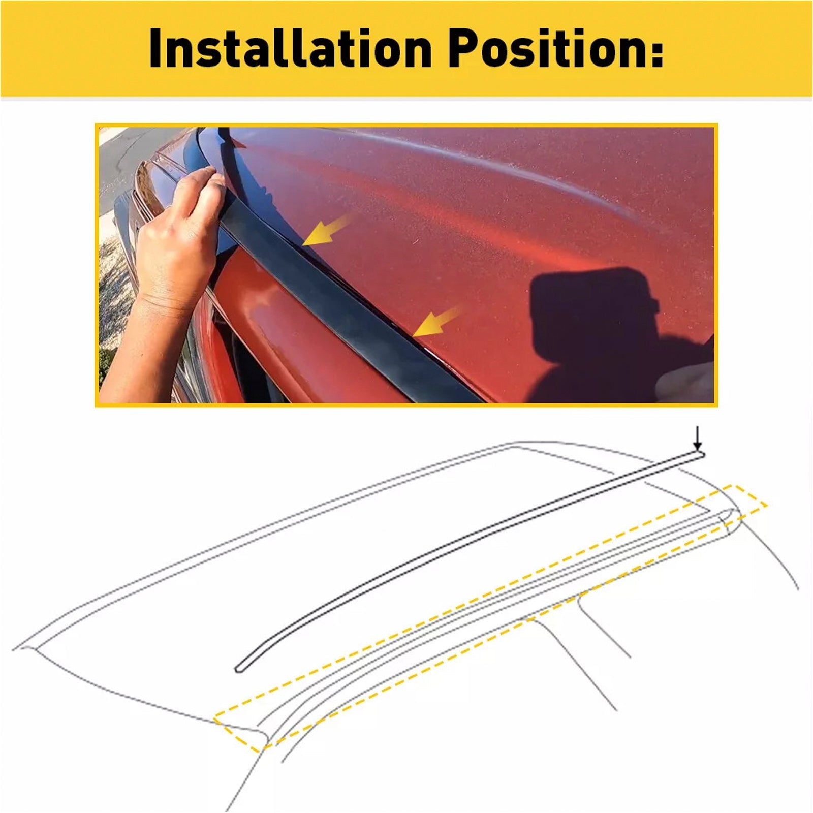 2007-2020 Toyota Tundra DOUBLE CAB 2PCS Roof Drip Molding Trim Left & Right Side Rubber