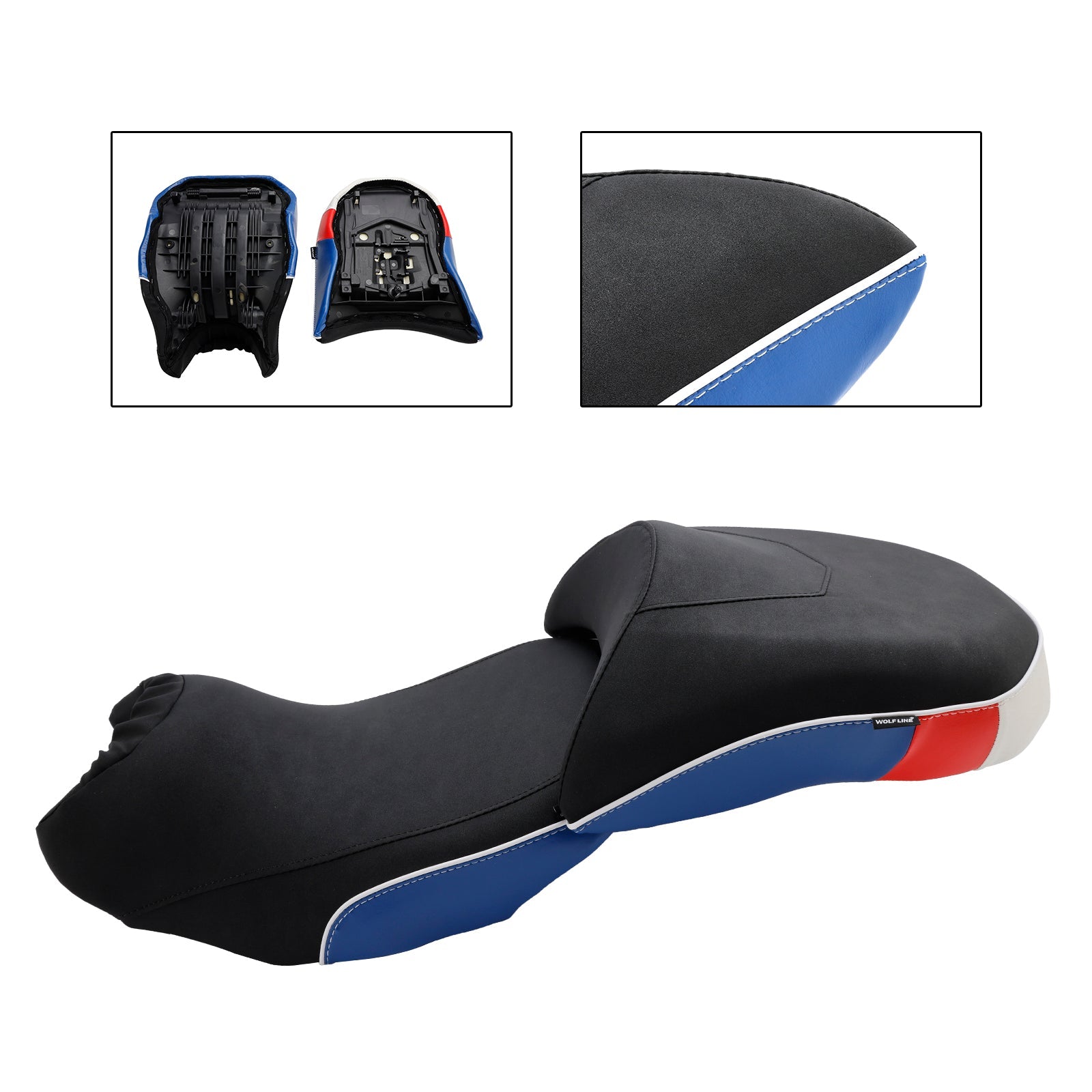 2019-2023 BMW R1250GS/GS ADV Complete Cushion Rider Passenger Seat Blue