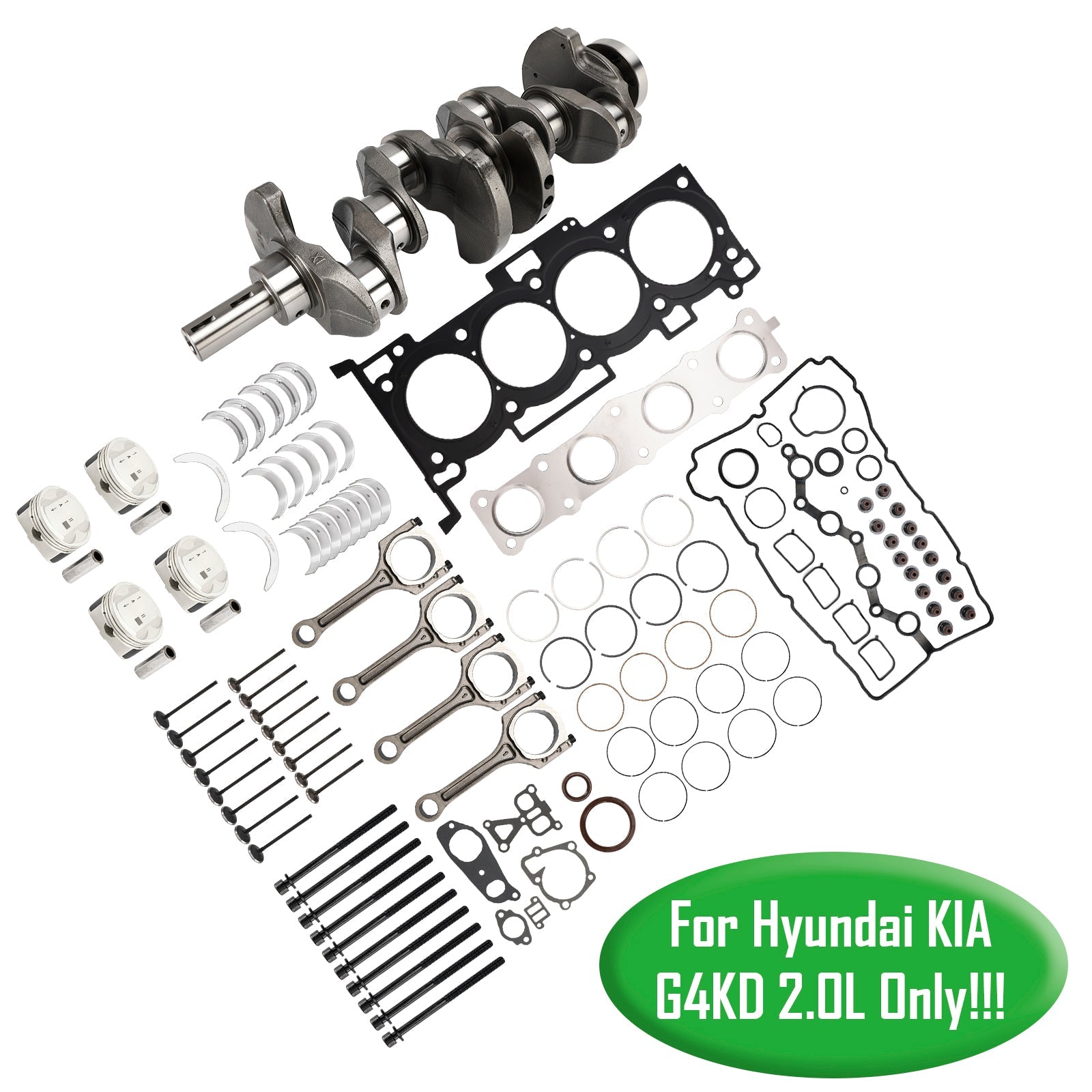 2005-2010 Hyundai Tucson Engine Overhaul Rebuild Kit Crankshaft Connecting Rods 23111-2G010