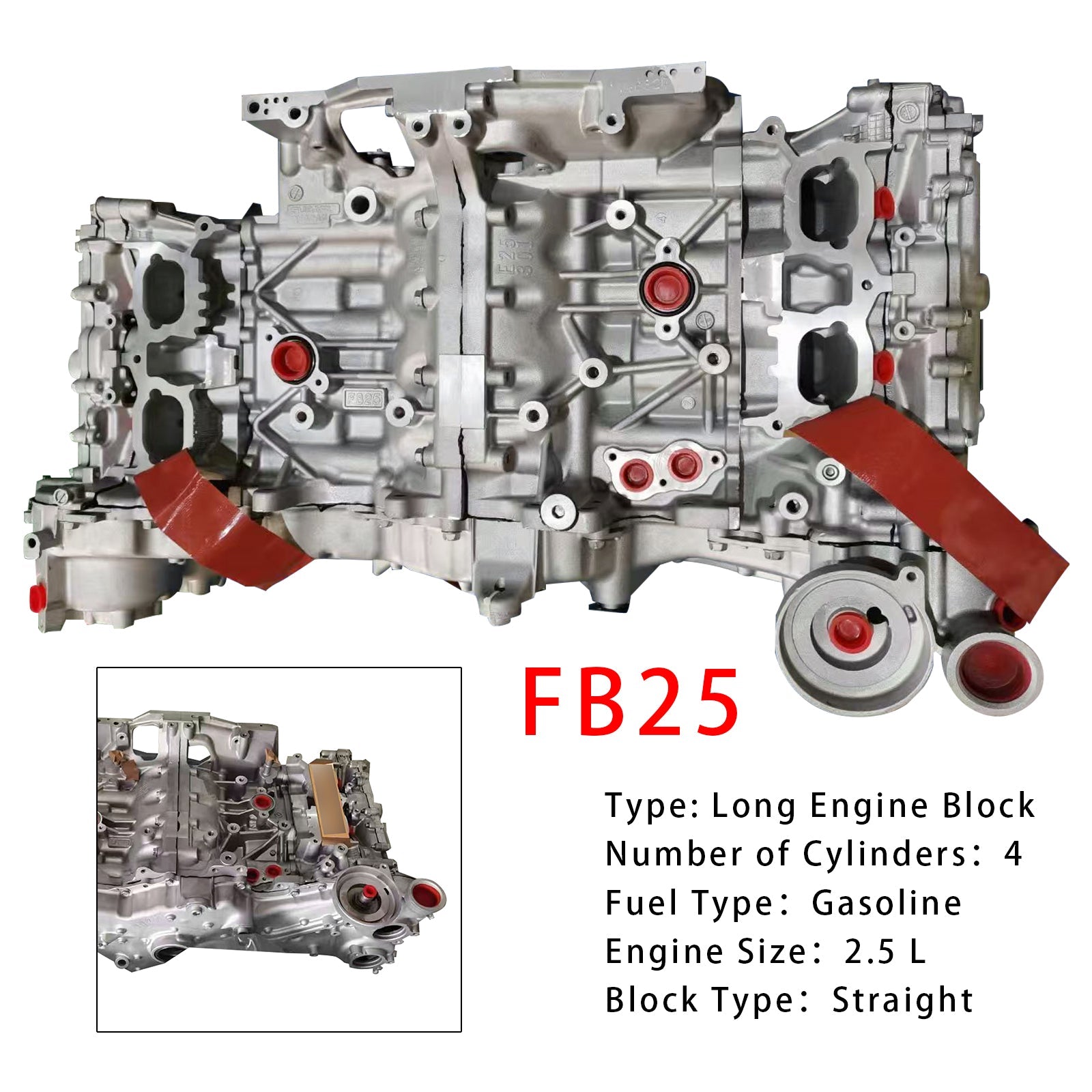 2013 Subaru Forester 2.5L Engine Assembly Long Engine Block FB25
