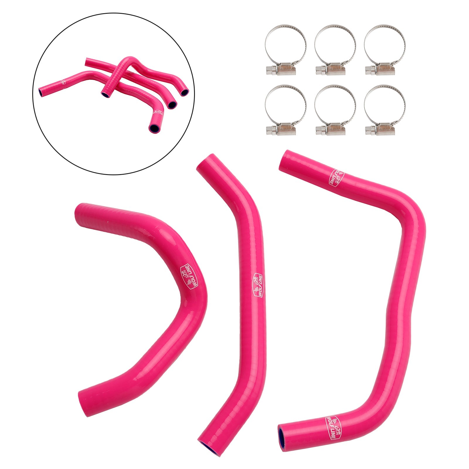 Silicone Radiator coolant Hose kit For Kawasaki ZX4R ZX-4RR 2023-2024