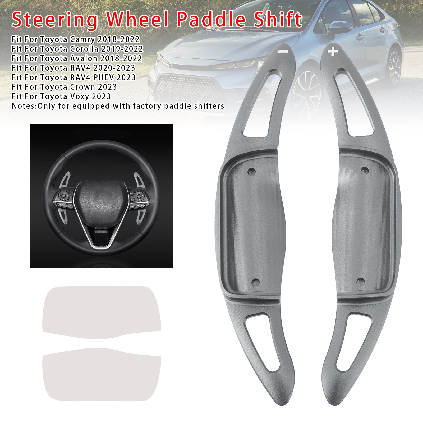 Steering Wheel Paddle Shifter Extension For Toyota Camry Avalon