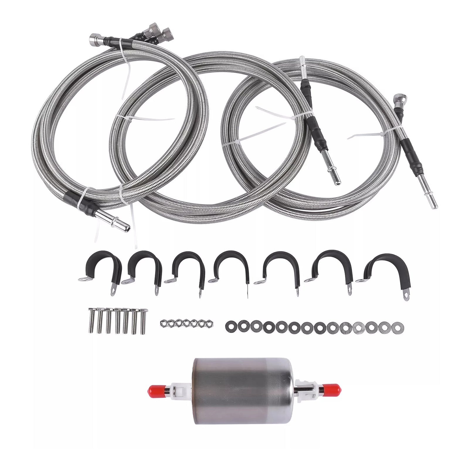 Stainless Steel Braided Fuel Lines Kit 819-840 Quick Fix For 1999-2003 Chevy