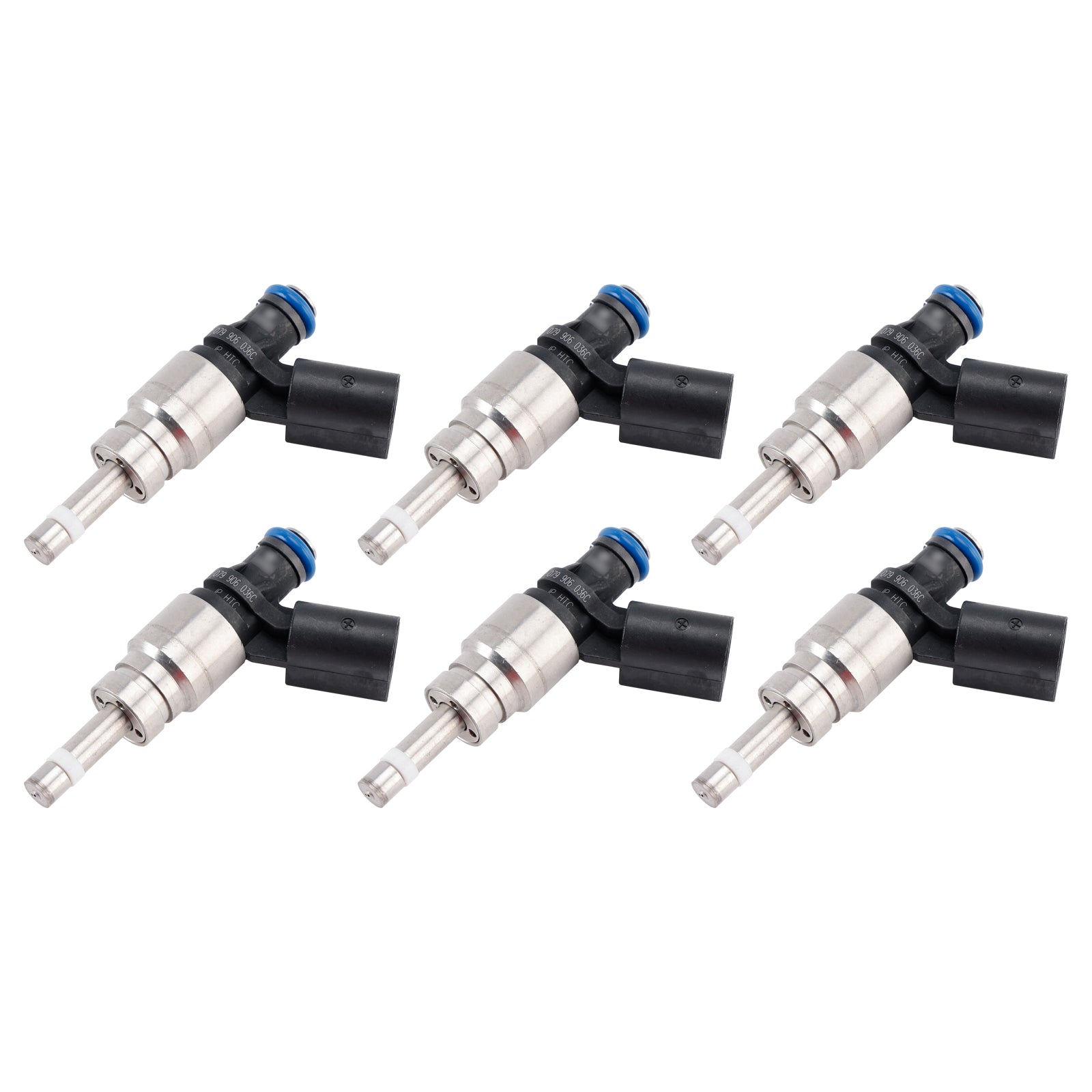 2005-2008 Audi A6 Quattro 3.2 V6 6PCS Fuel Injector 06E906036E 06E906036F