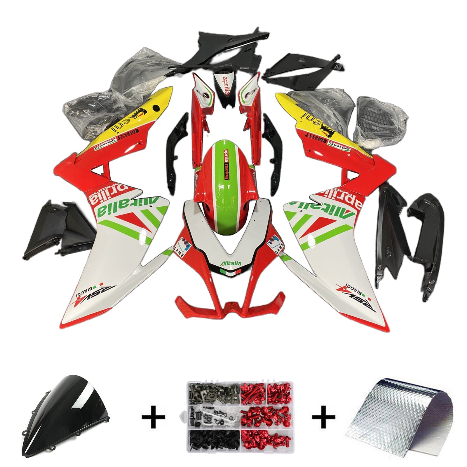 Amotopart Aprilia RSV4 1000 2009-2015 Fairing Kit Bodywork Plastic ABS