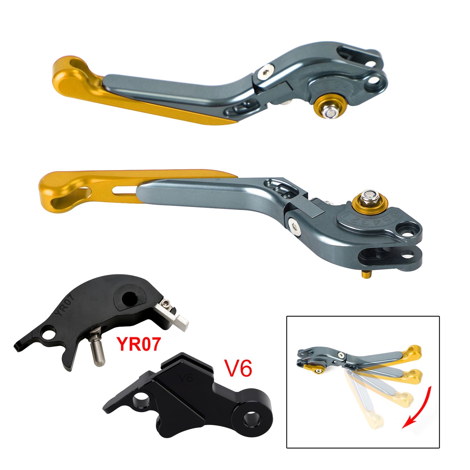 Adjustable Clutch Brake Lever fit for YAMAHA XSR900 XSR900GP MT-09 2024-2025
