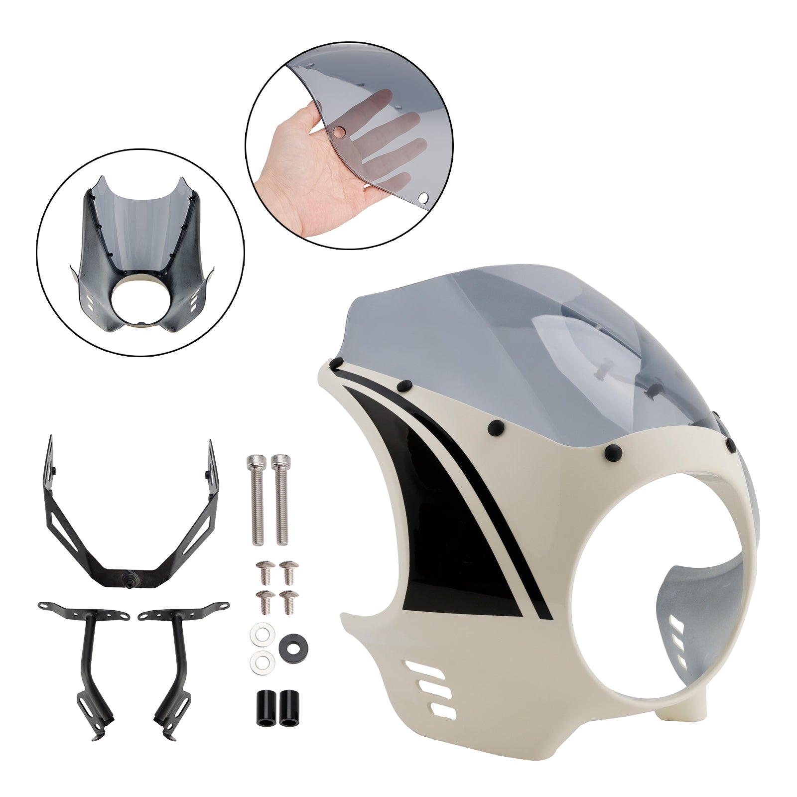 2022-2025 Yamaha XSR900 Headlight Fairing Windshield WindScreen